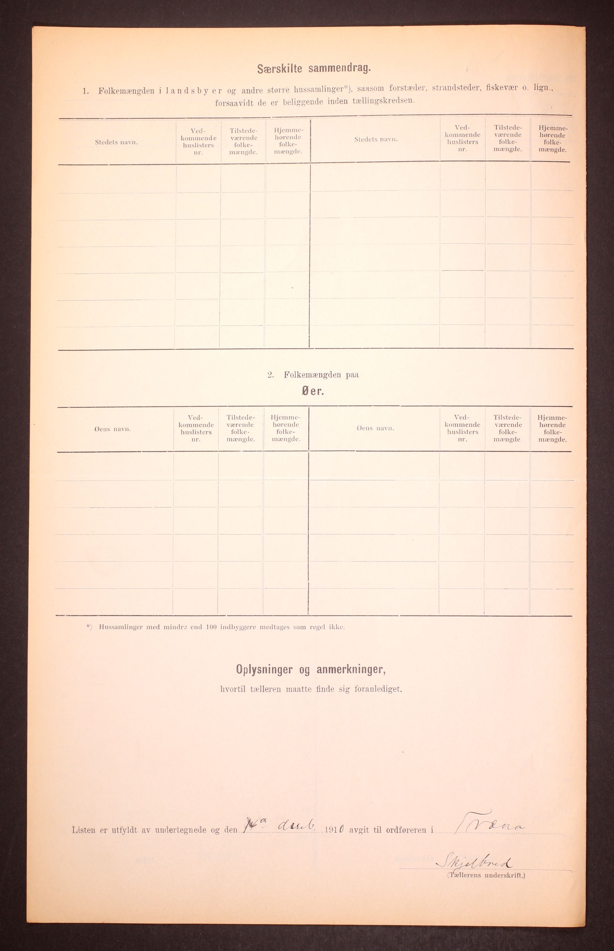 RA, Folketelling 1910 for 1835 Træna herred, 1910, s. 9