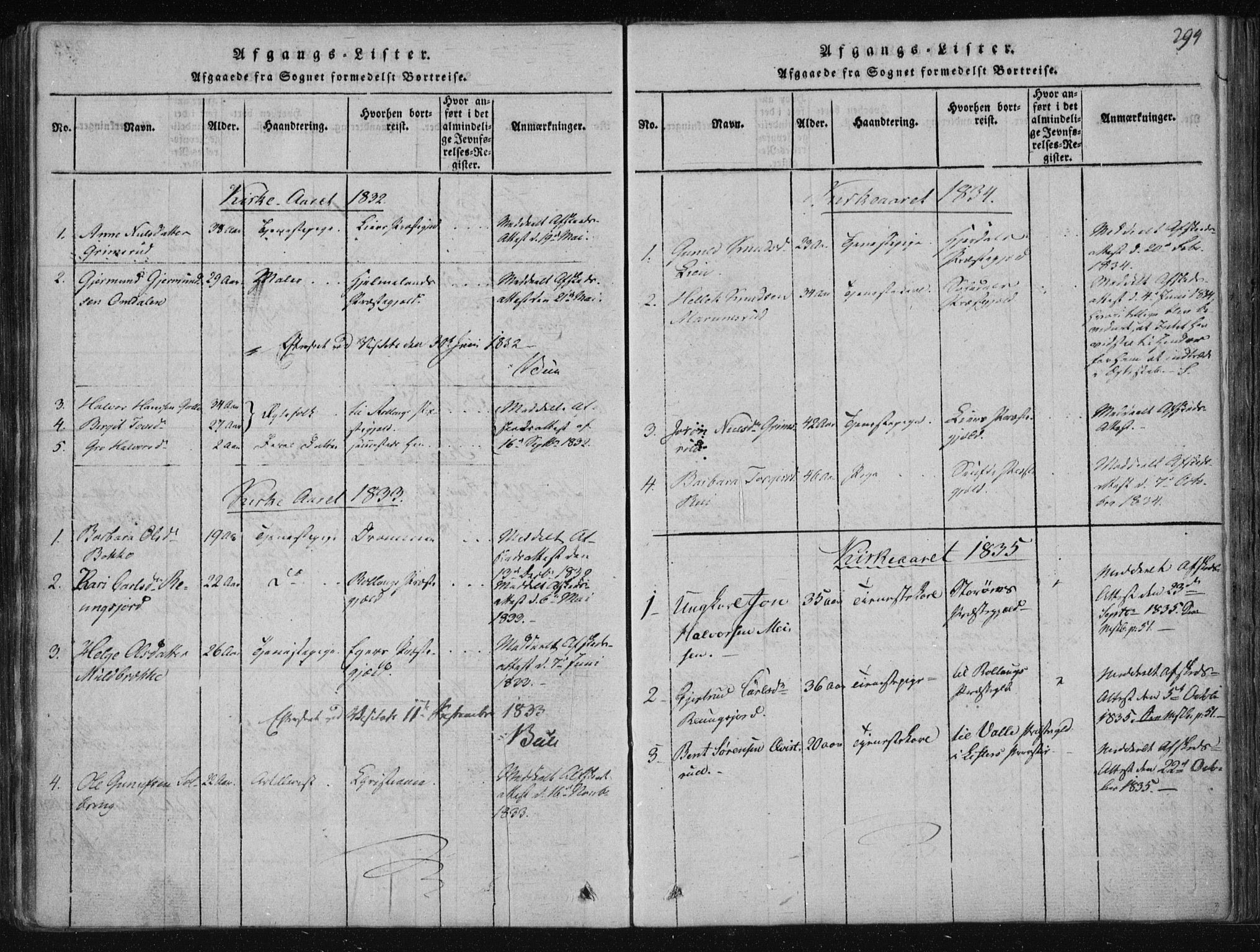 Tinn kirkebøker, AV/SAKO-A-308/F/Fa/L0004: Ministerialbok nr. I 4, 1815-1843, s. 293b-294a