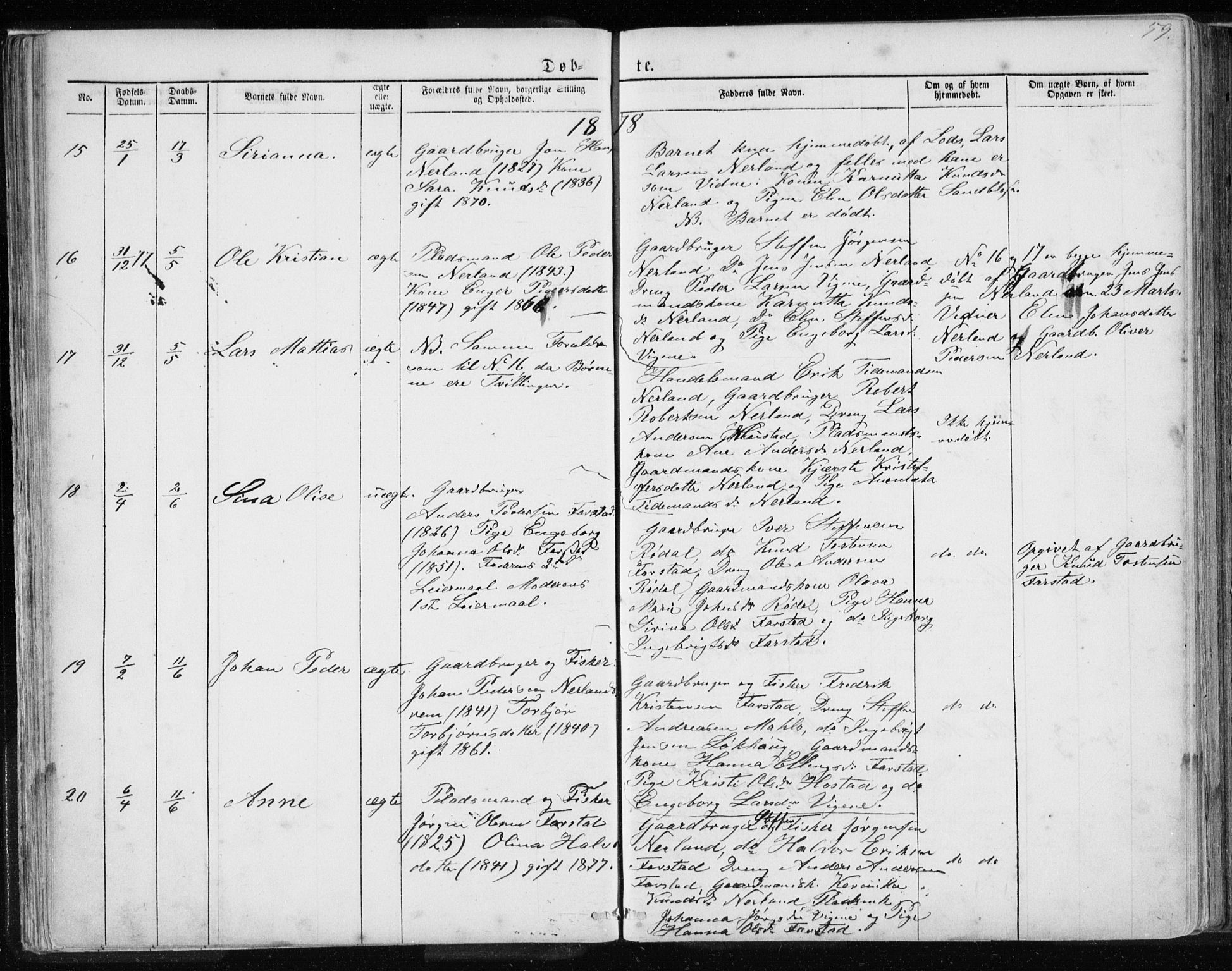 Ministerialprotokoller, klokkerbøker og fødselsregistre - Møre og Romsdal, AV/SAT-A-1454/567/L0782: Klokkerbok nr. 567C02, 1867-1886, s. 59