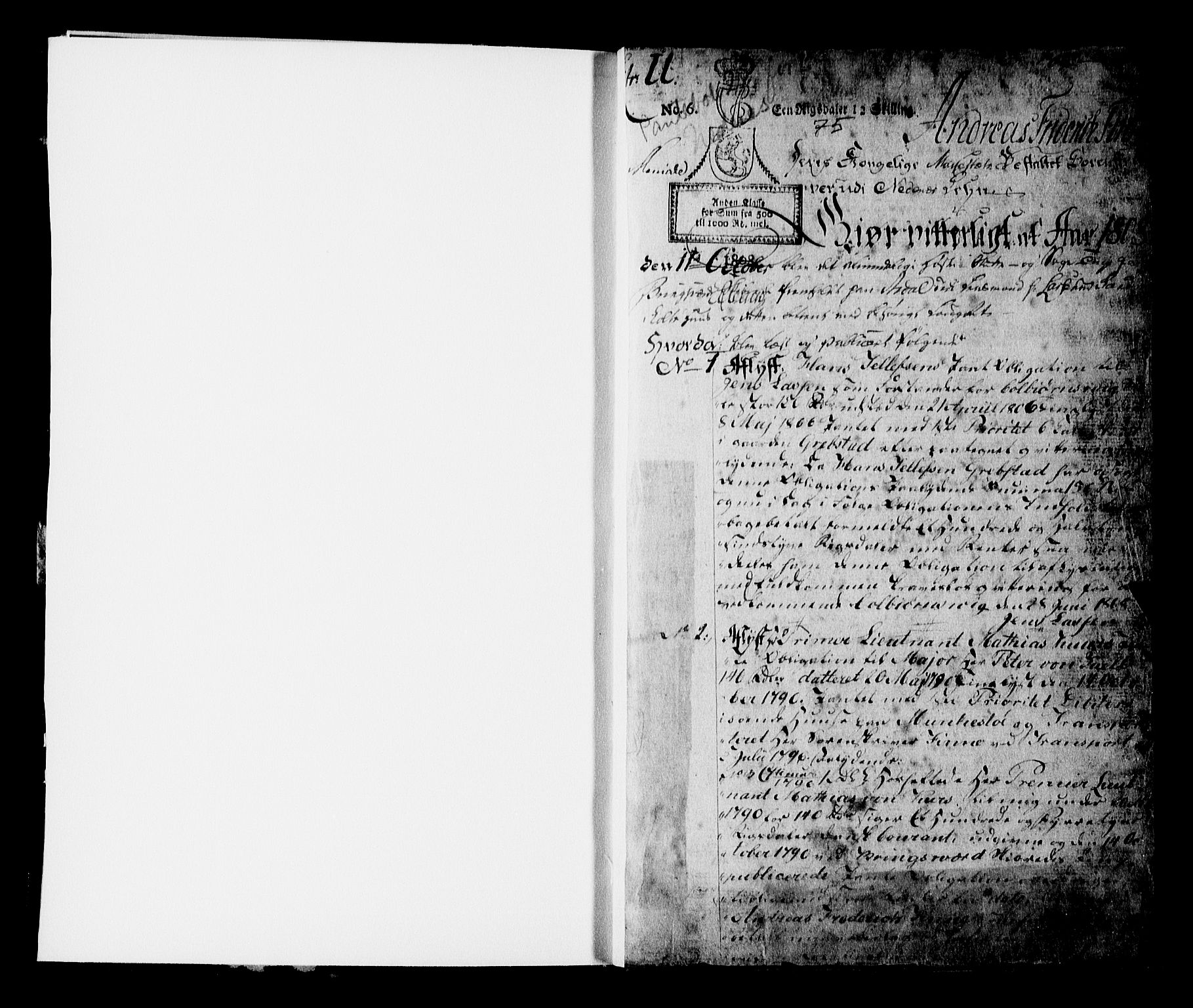 Nedenes sorenskriveri før 1824, AV/SAK-1221-0007/G/Gb/L0022: Pantebok nr. 22, 1808-1811, s. 1