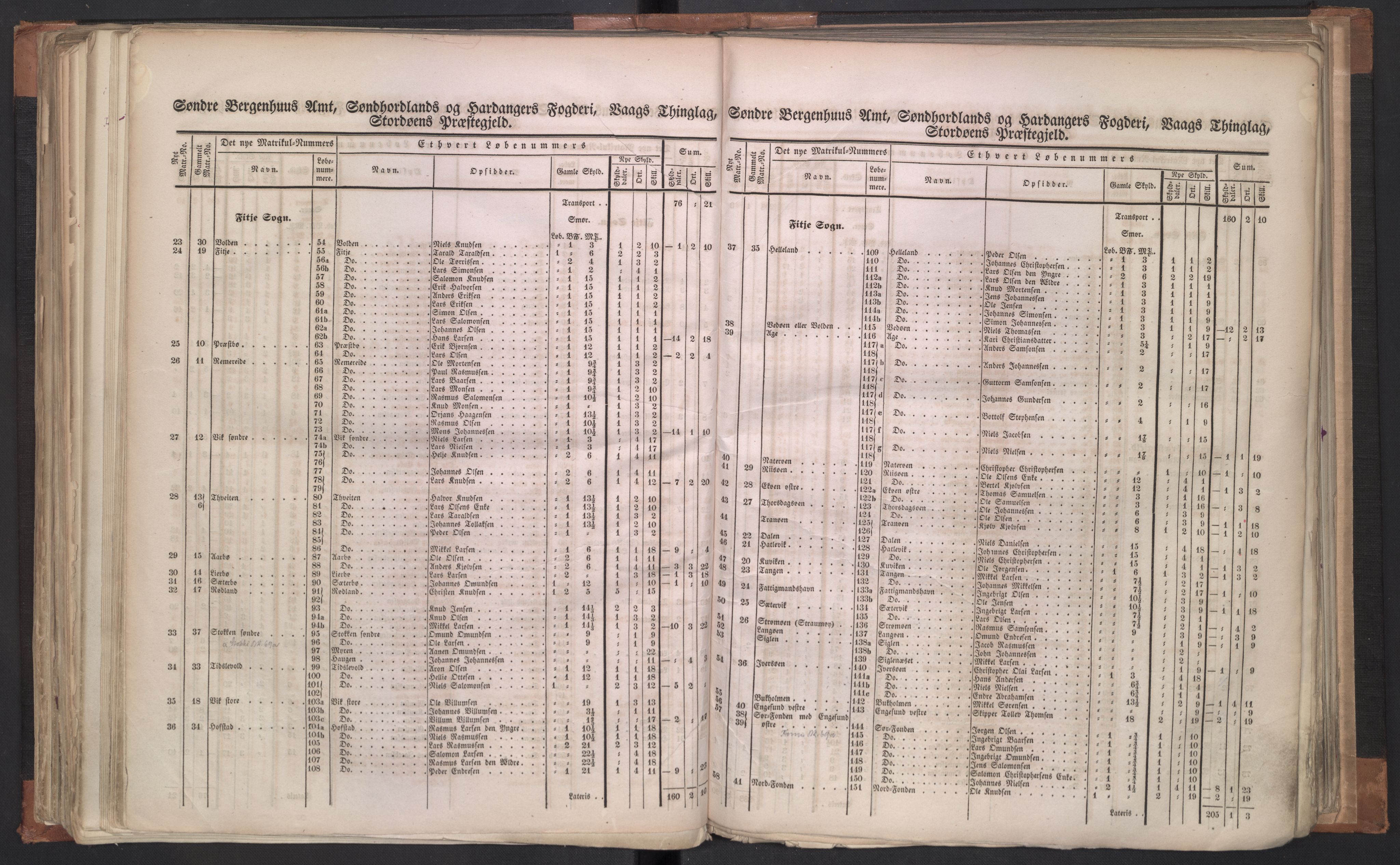 Rygh, AV/RA-PA-0034/F/Fb/L0011: Matrikkelen for 1838 - Søndre Bergenhus amt (Hordaaland fylke), 1838