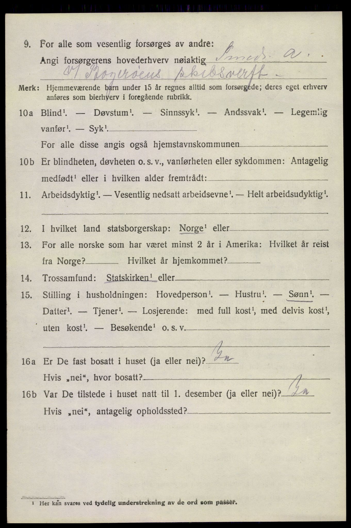SAKO, Folketelling 1920 for 0711 Strømm herred, 1920, s. 2964
