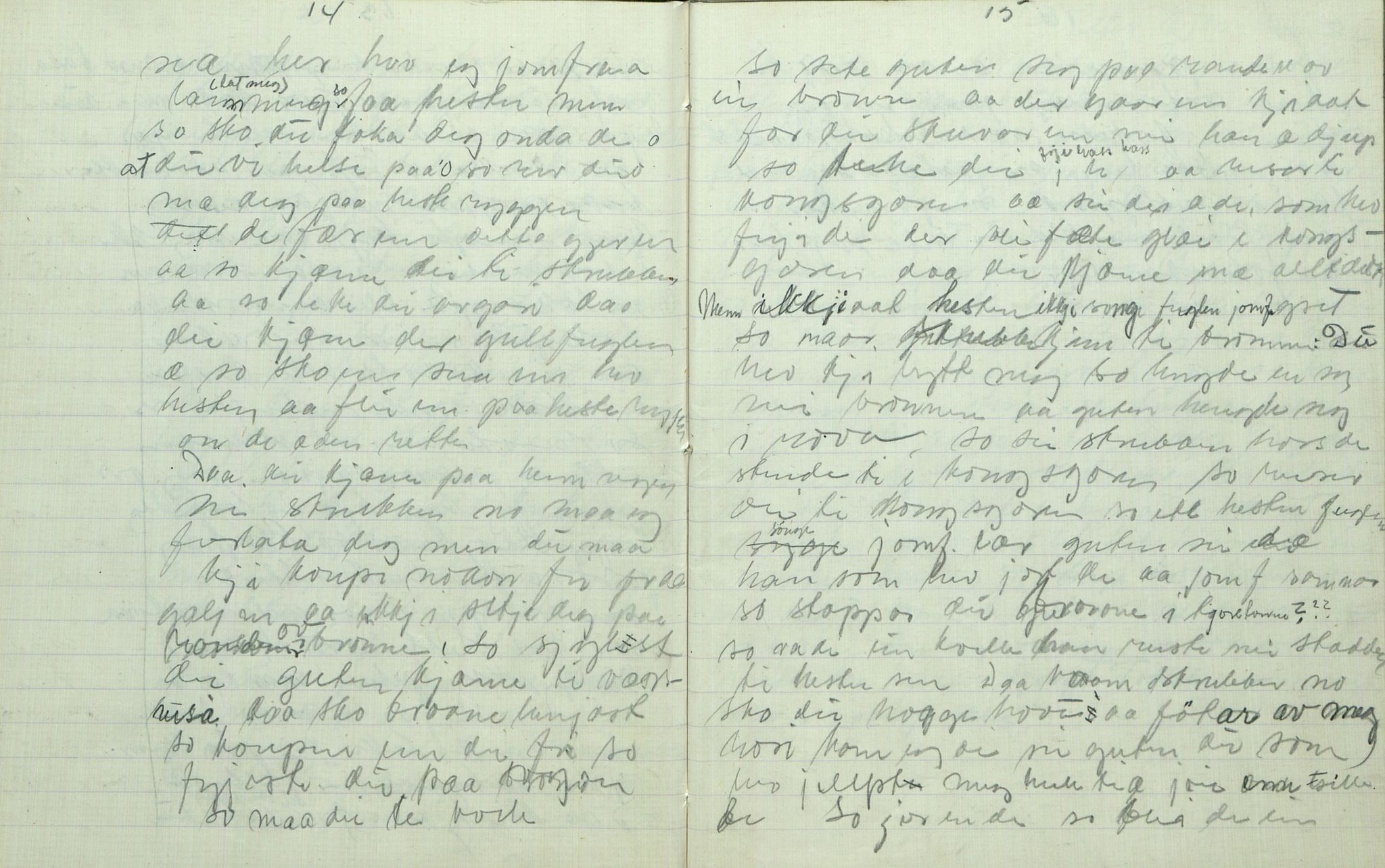 Rikard Berge, TEMU/TGM-A-1003/F/L0007/0037: 251-299 / 287 Oppskrifter av Vetle Aase, Mo, 1918, s. 14-15