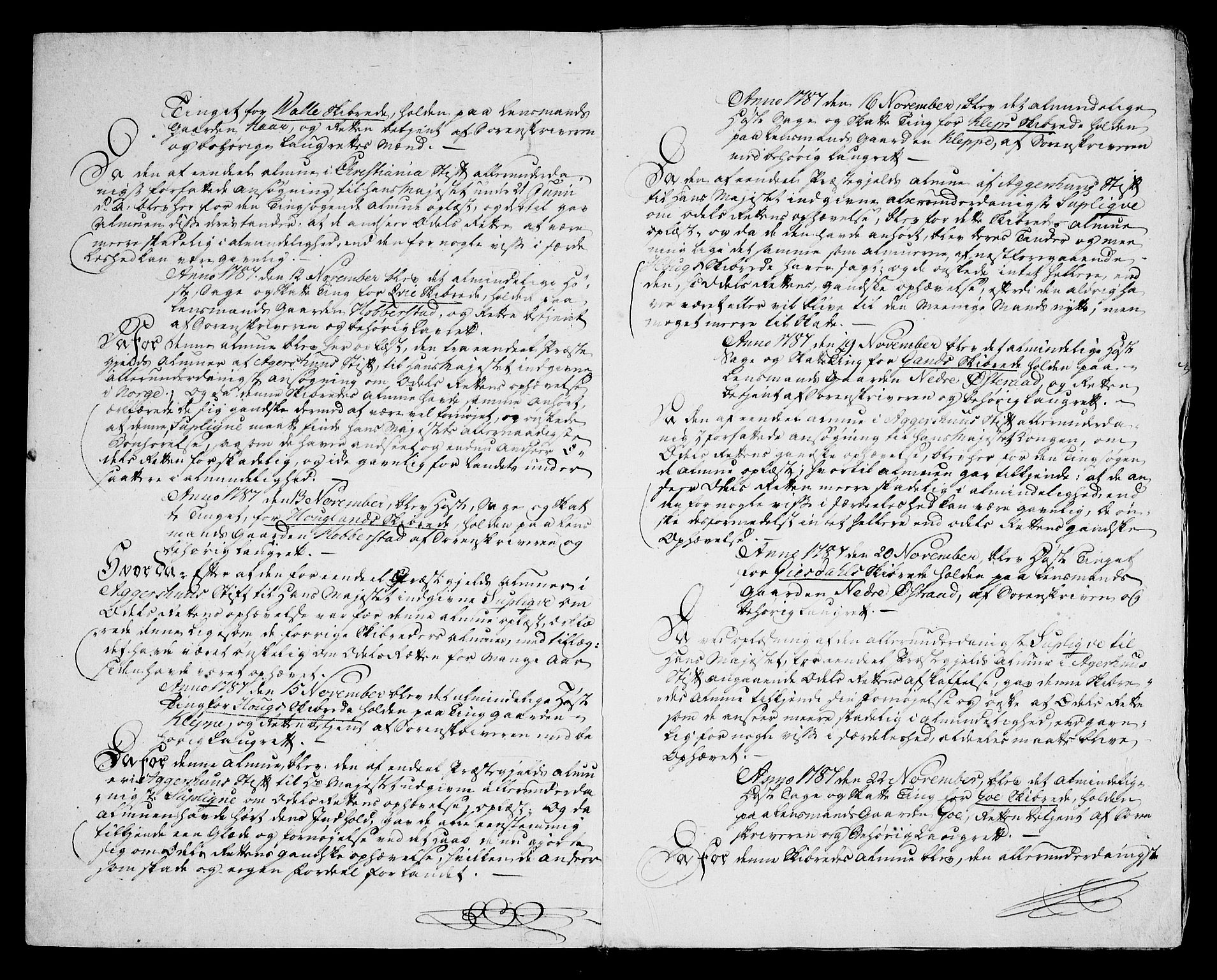 Danske Kanselli, Skapsaker, AV/RA-EA-4061/F/L0108: Skap 16, pakke 31, litra B, 1787-1788, s. 122
