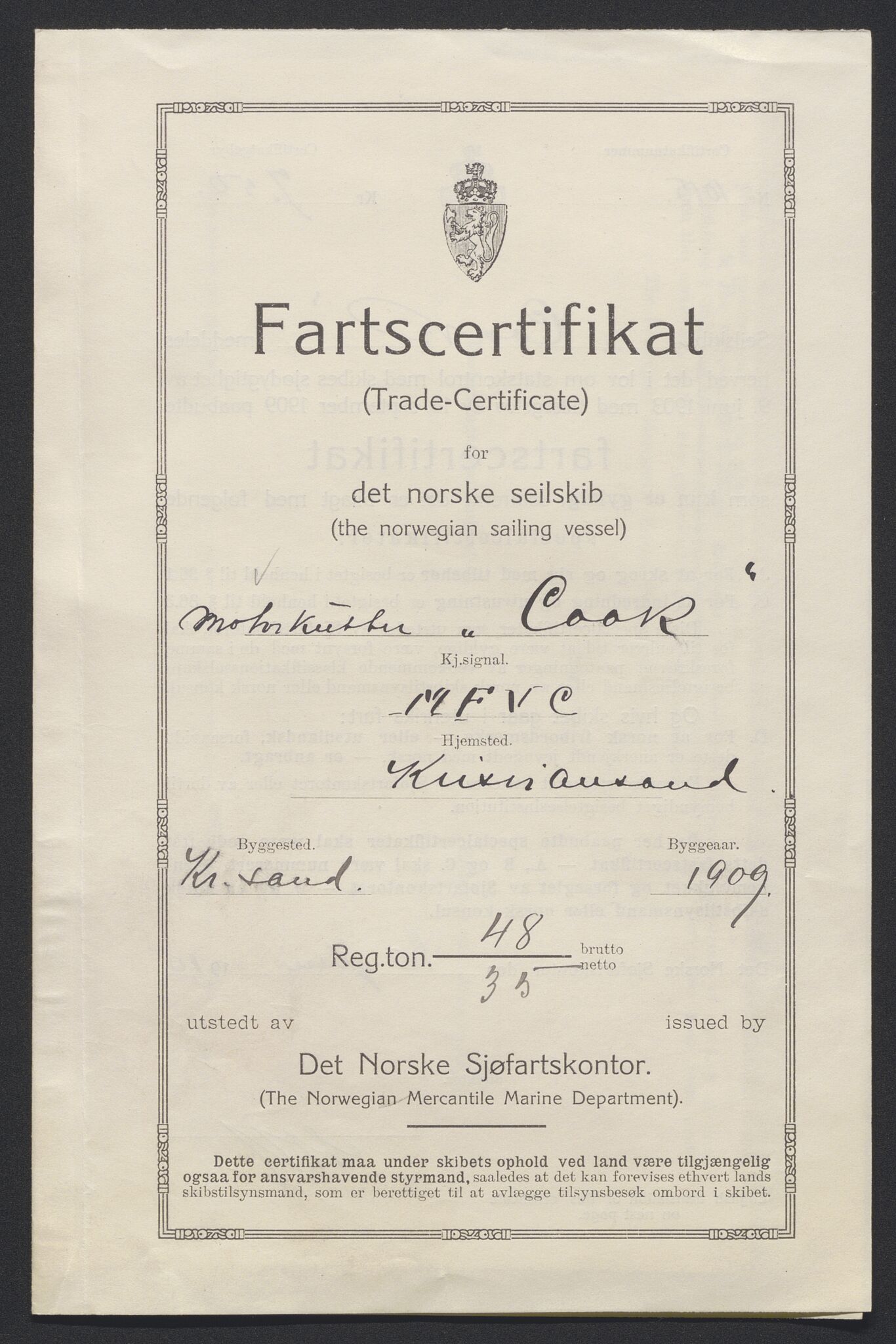 Sjøfartsdirektoratet med forløpere, skipsmapper slettede skip, AV/RA-S-4998/F/Fa/L0215: --, 1856-1924, s. 429