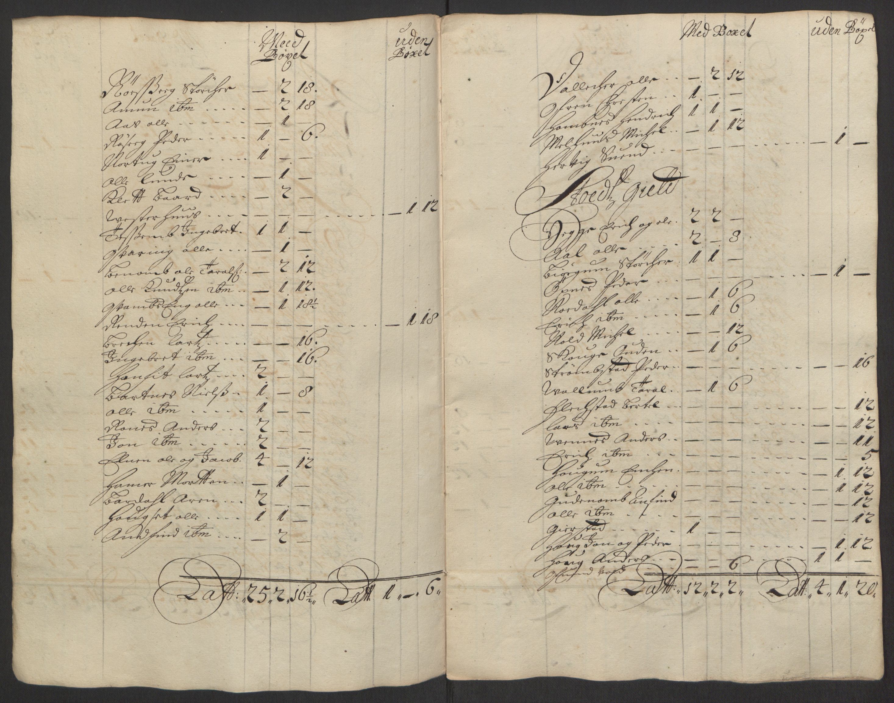 Rentekammeret inntil 1814, Reviderte regnskaper, Fogderegnskap, RA/EA-4092/R63/L4309: Fogderegnskap Inderøy, 1695-1697, s. 49
