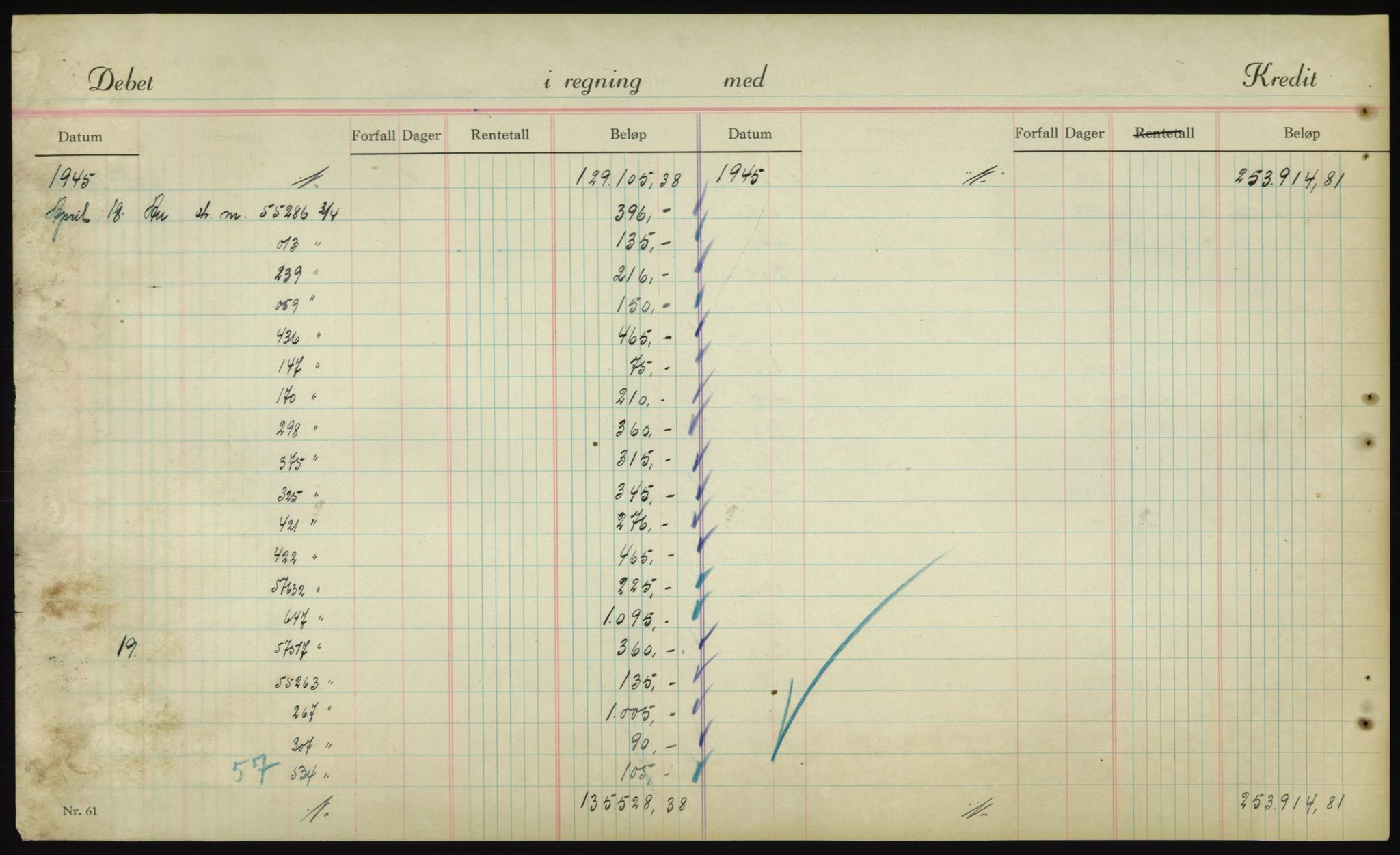 Forsvarsdepartementet, 10. kontor / Oppgjørskontoret, AV/RA-RAFA-1225/D/Db/L0180: Lista oppgjørskontor, 1942-1952, s. 1980