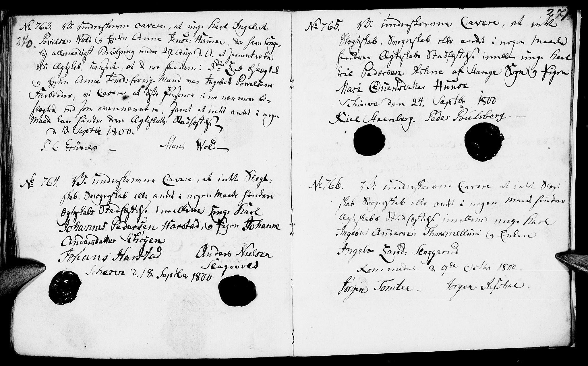 Romedal prestekontor, AV/SAH-PREST-004/I/L0001: Forlovererklæringer nr. 1, 1762-1802, s. 270-271