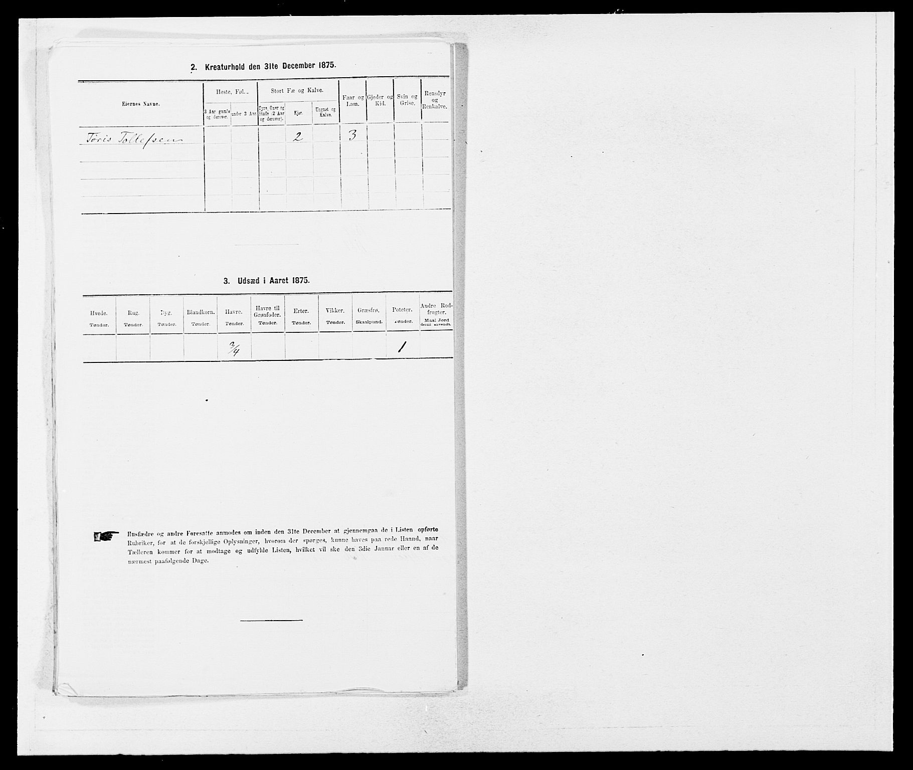 SAB, Folketelling 1875 for 1213P Fjelberg prestegjeld, 1875, s. 932