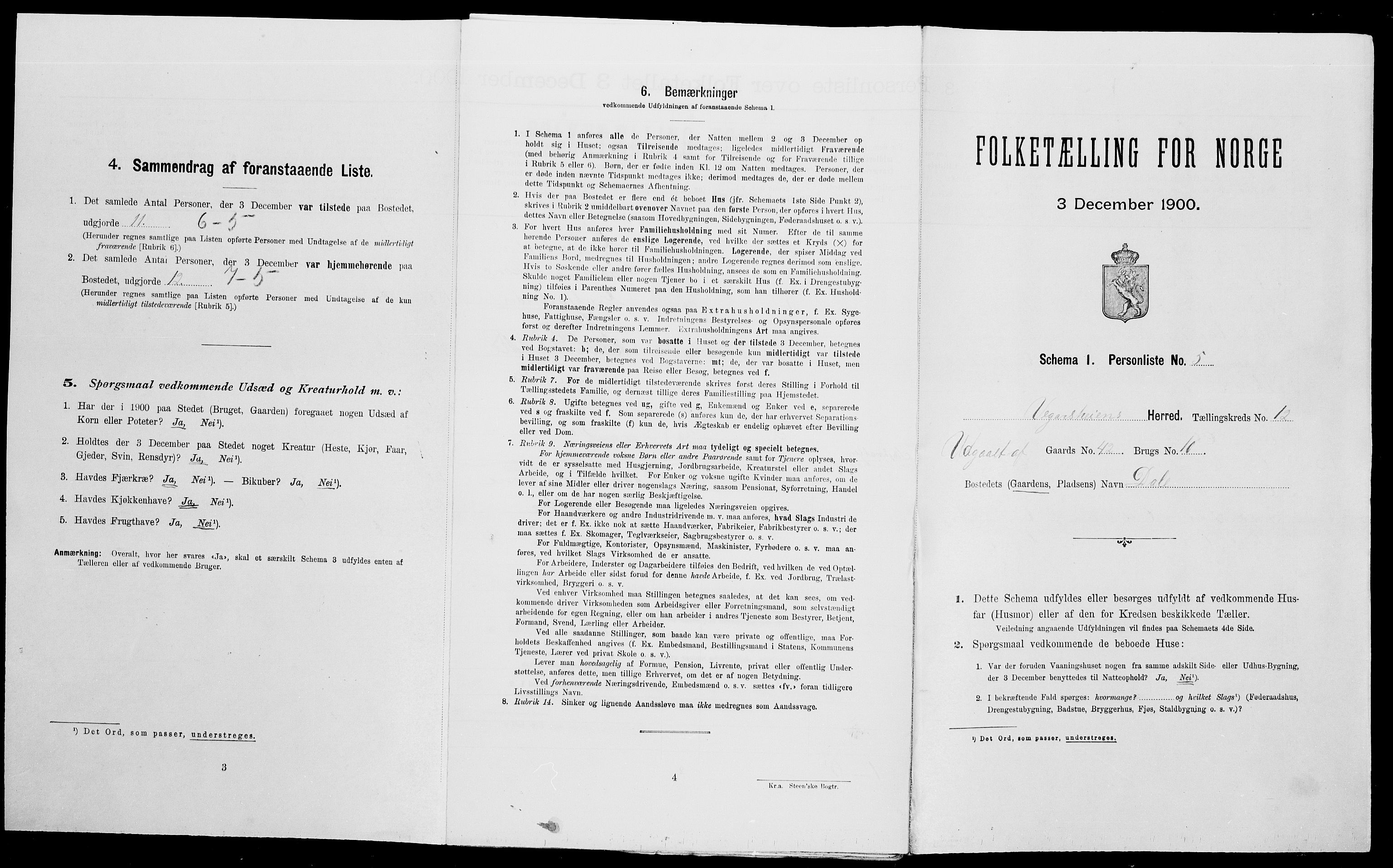 SAK, Folketelling 1900 for 0912 Vegårshei herred, 1900, s. 621