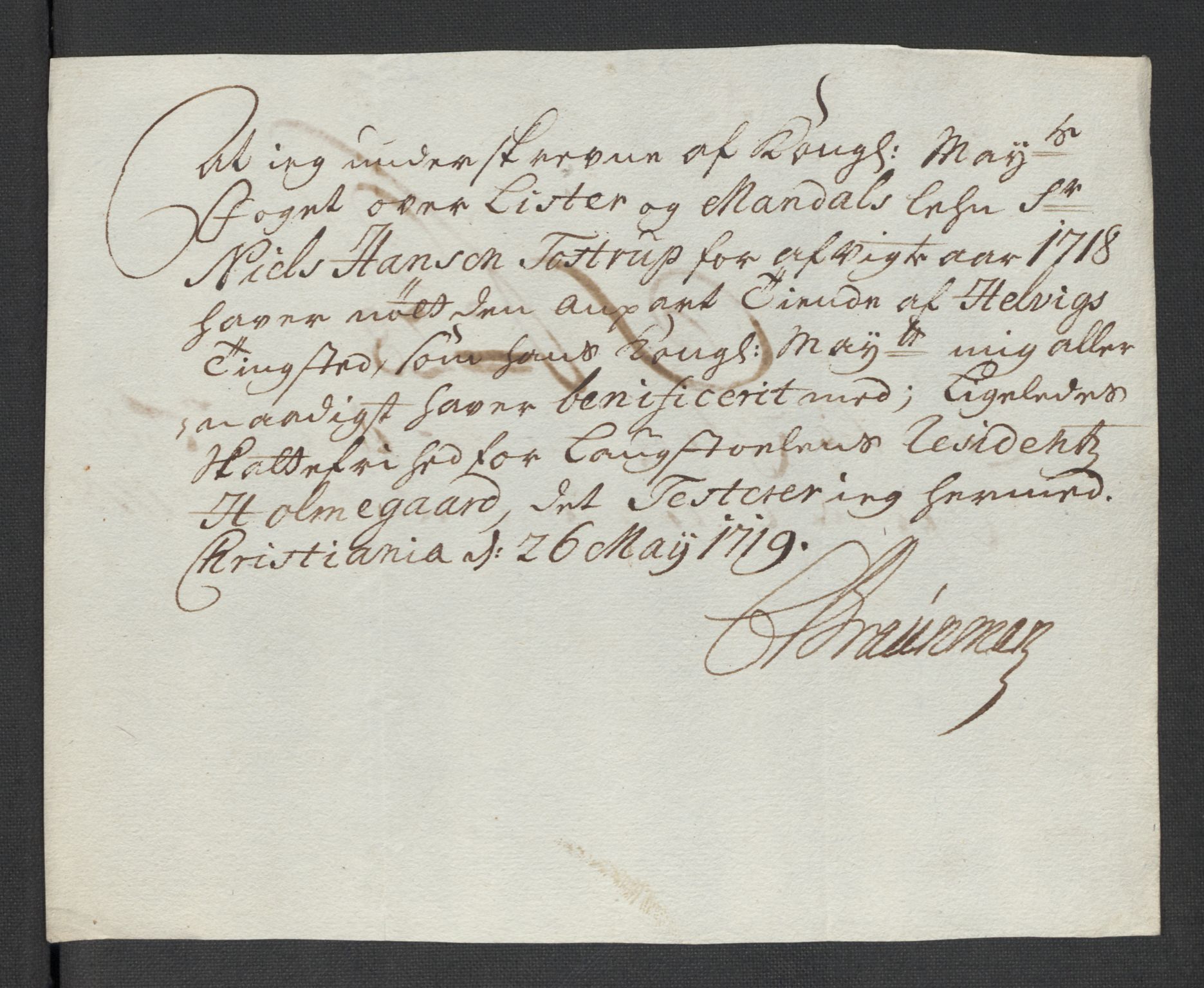 Rentekammeret inntil 1814, Reviderte regnskaper, Fogderegnskap, RA/EA-4092/R43/L2563: Fogderegnskap Lista og Mandal, 1718, s. 368