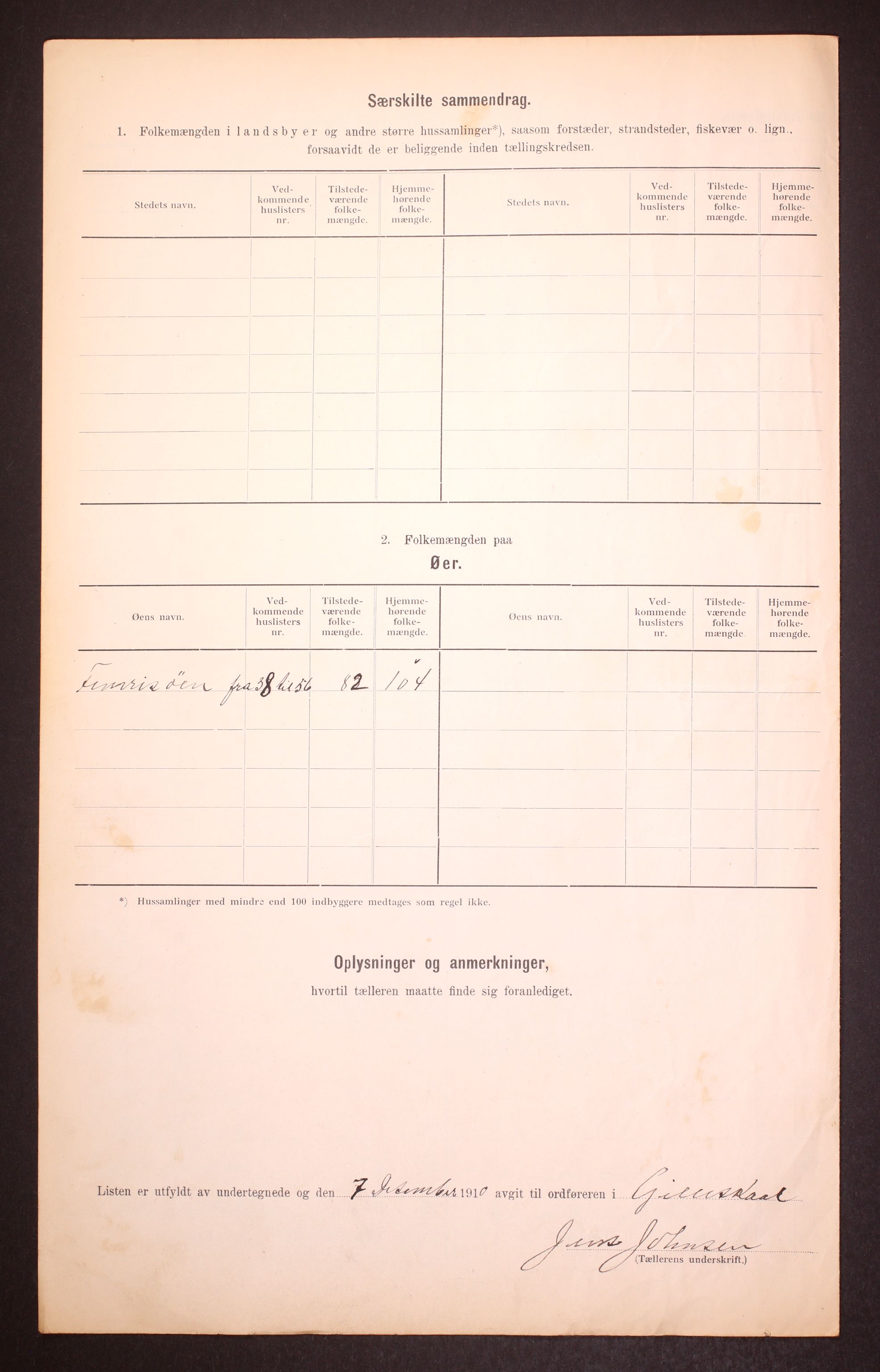 RA, Folketelling 1910 for 1838 Gildeskål herred, 1910, s. 9