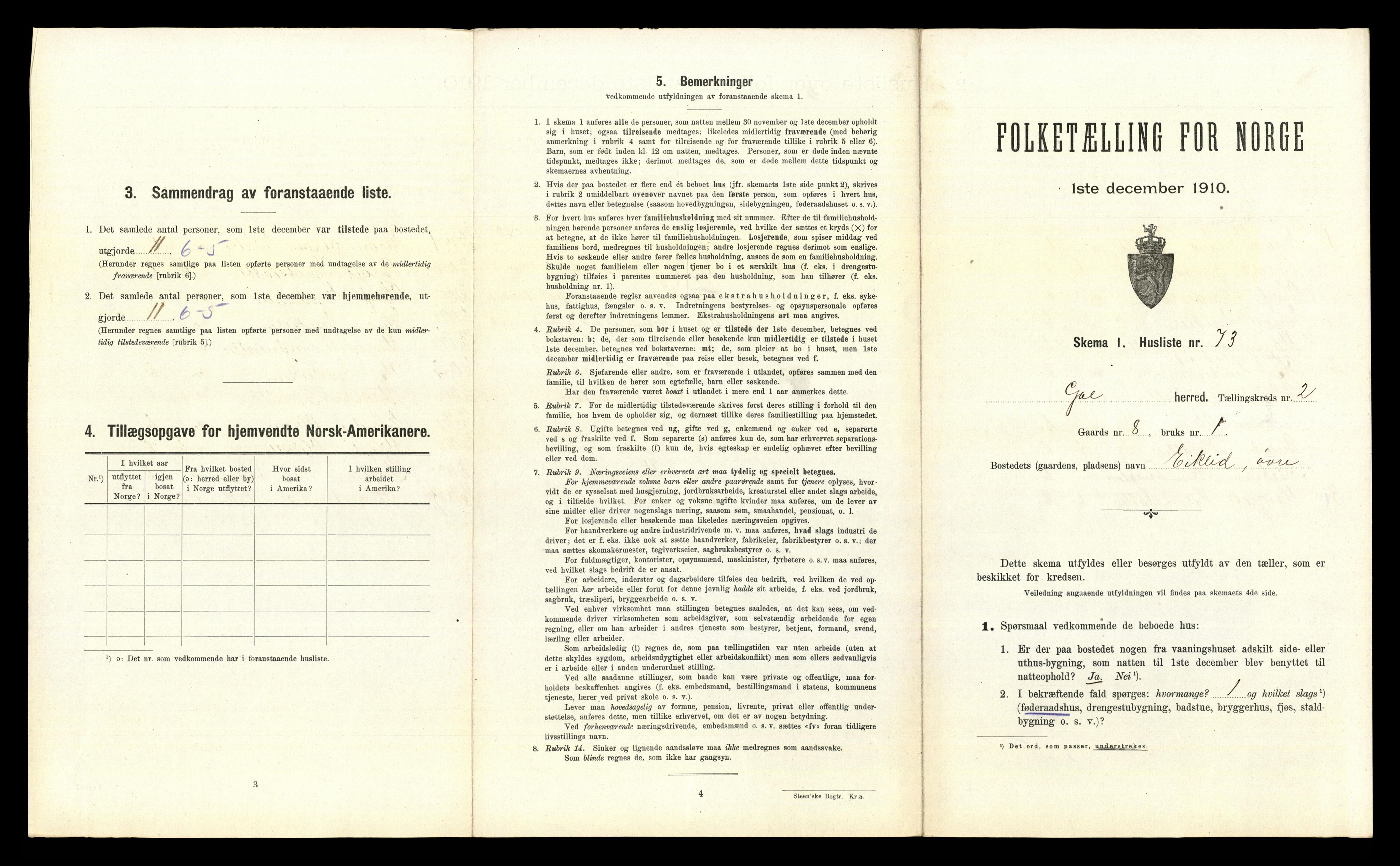 RA, Folketelling 1910 for 0617 Gol herred, 1910, s. 248