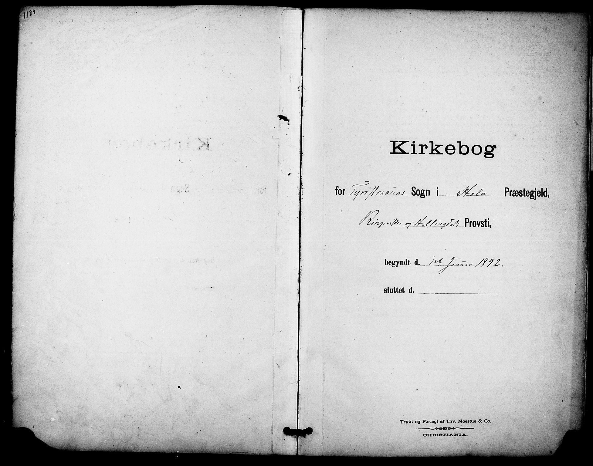 Hole kirkebøker, AV/SAKO-A-228/F/Fb/L0002: Ministerialbok nr. II 2, 1892-1906