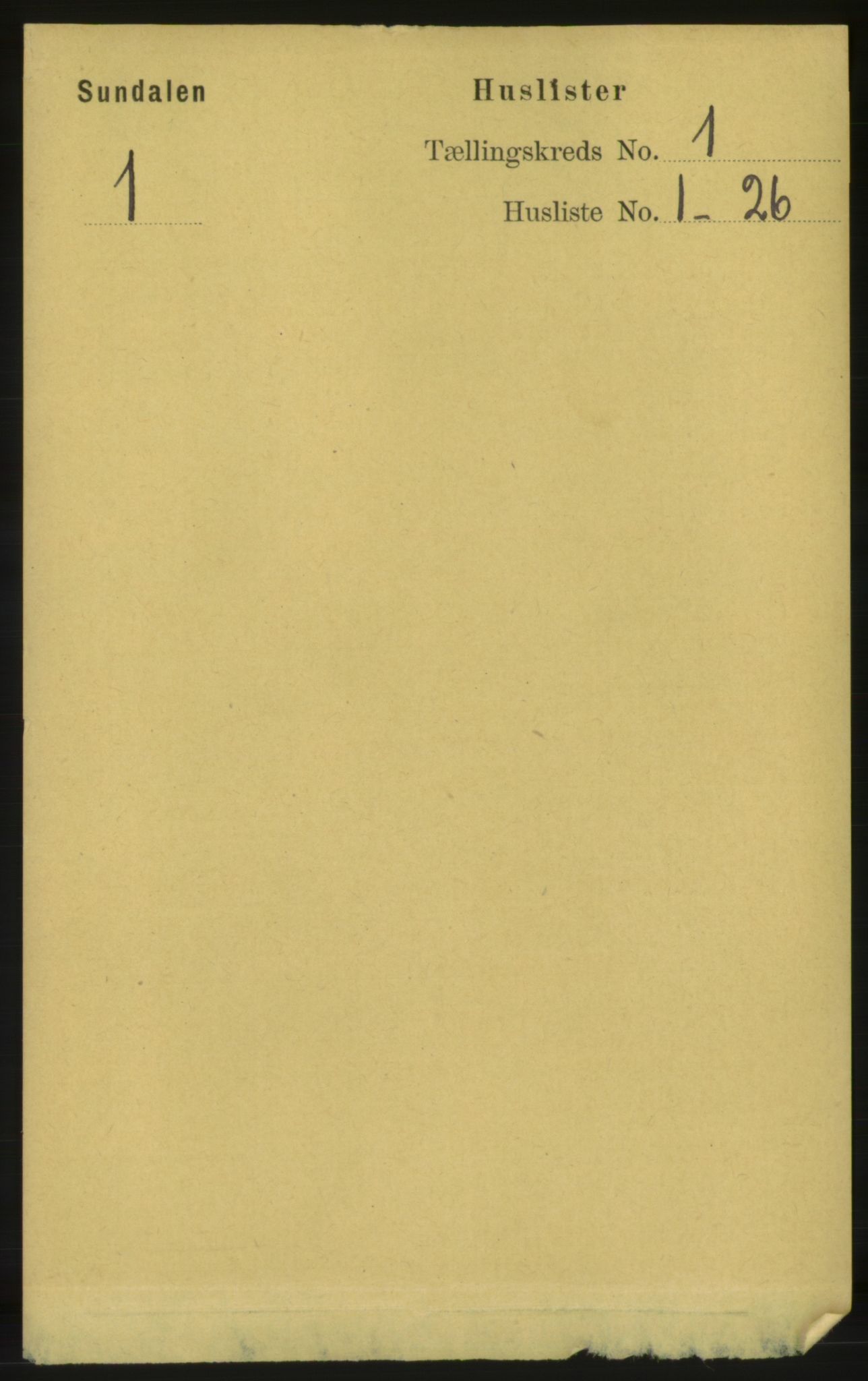 RA, Folketelling 1891 for 1563 Sunndal herred, 1891, s. 21