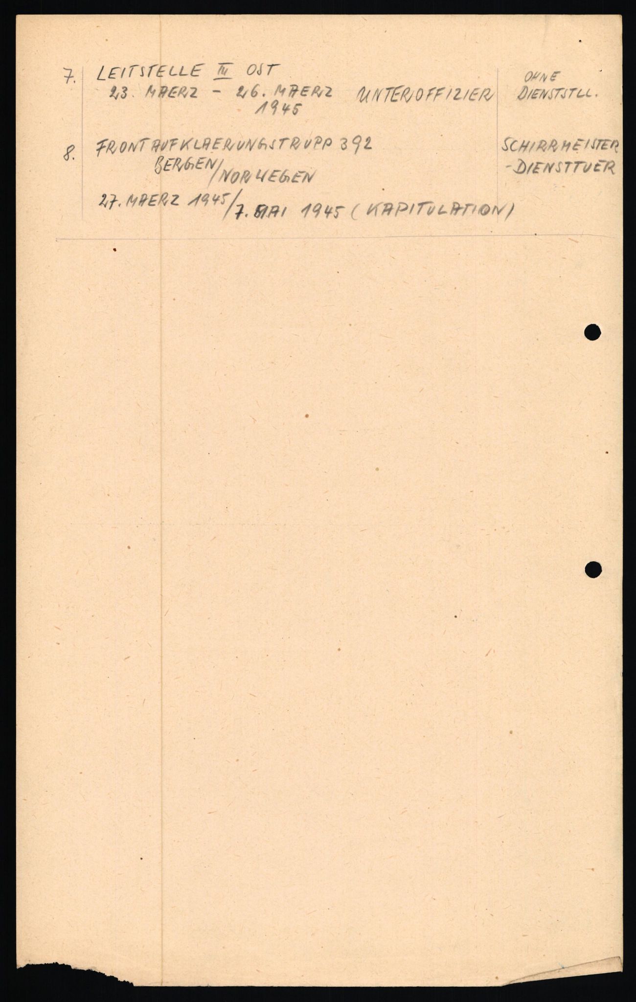 Forsvaret, Forsvarets overkommando II, AV/RA-RAFA-3915/D/Db/L0022: CI Questionaires. Tyske okkupasjonsstyrker i Norge. Tyskere., 1945-1946, s. 198