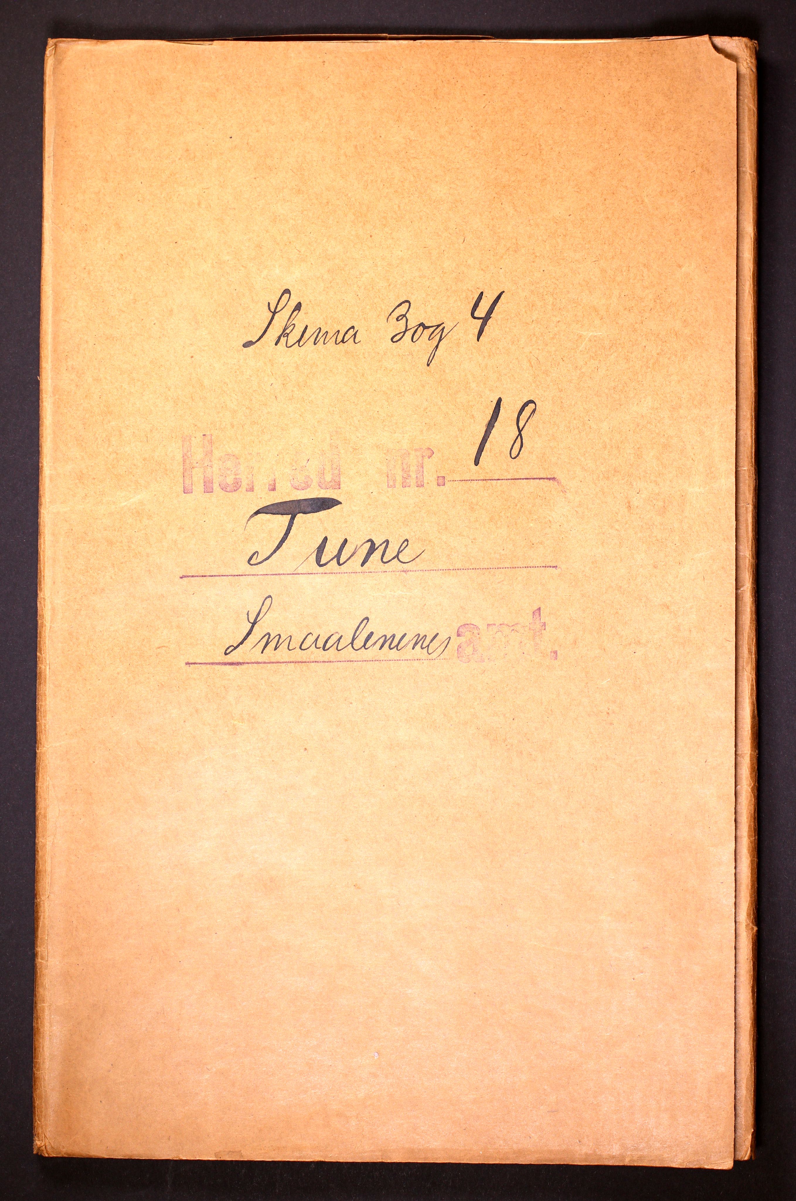 RA, Folketelling 1910 for 0130 Tune herred, 1910, s. 1