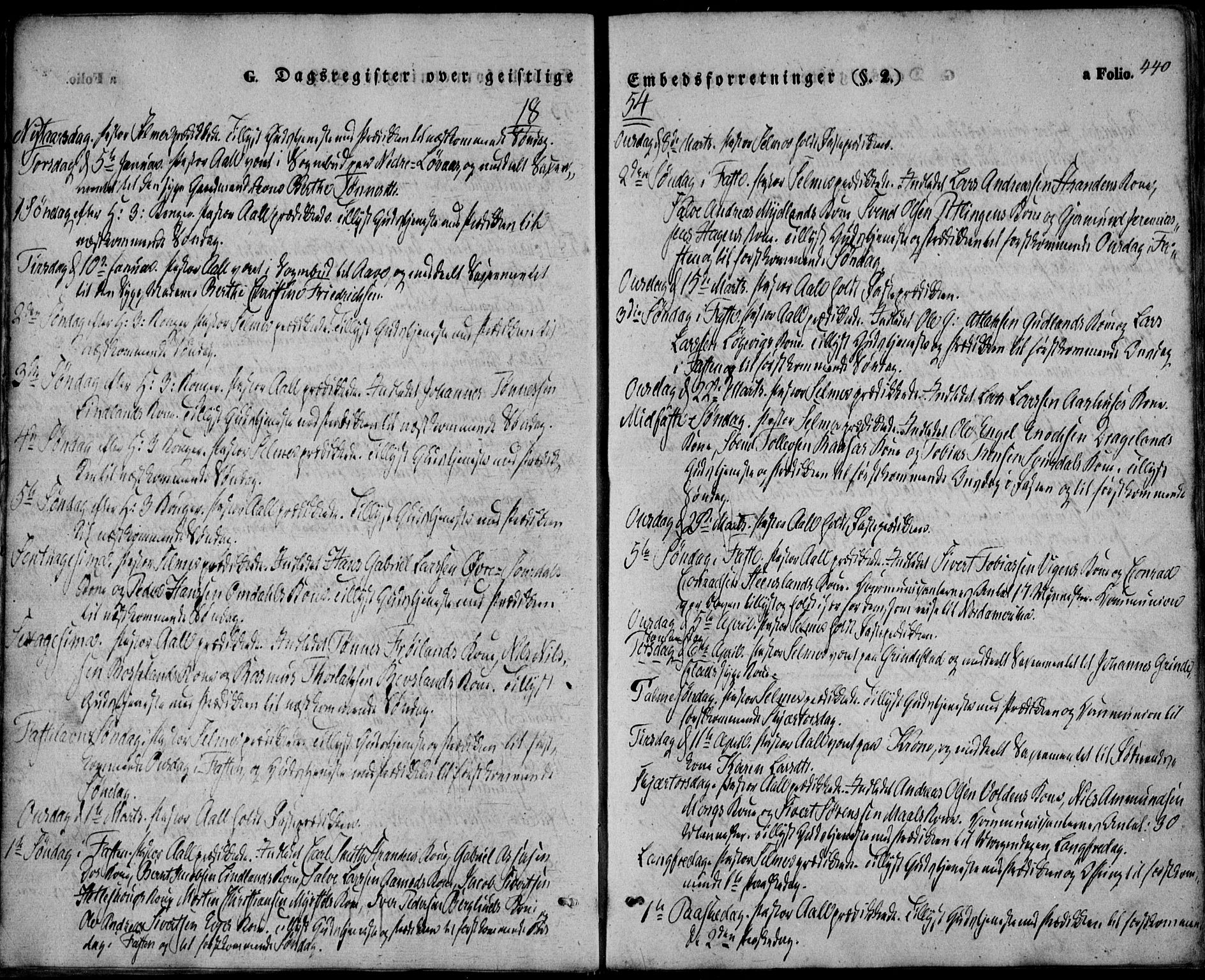 Sokndal sokneprestkontor, SAST/A-101808: Ministerialbok nr. A 8.2, 1842-1857, s. 440