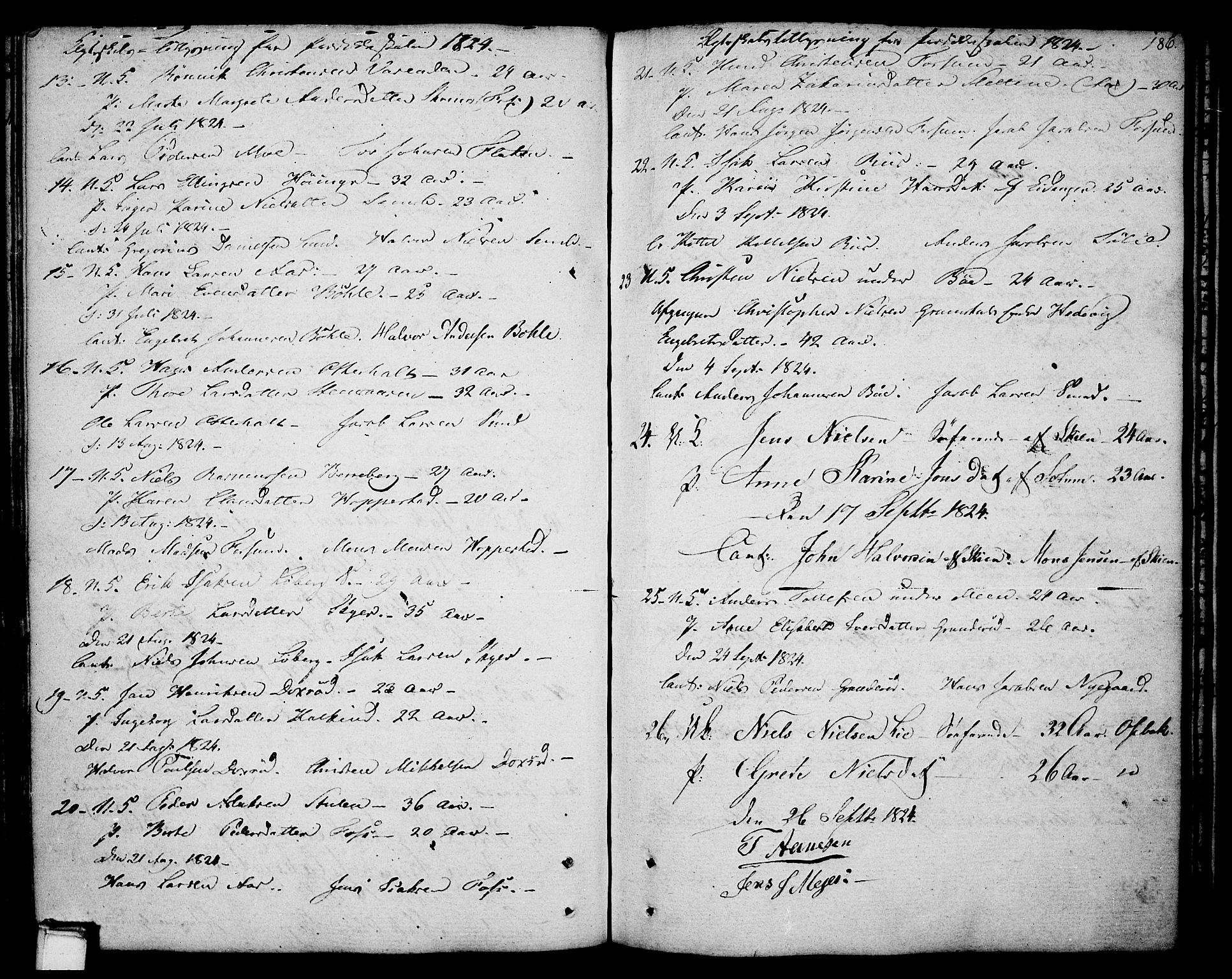 Gjerpen kirkebøker, AV/SAKO-A-265/F/Fa/L0003: Ministerialbok nr. I 3, 1796-1814, s. 186