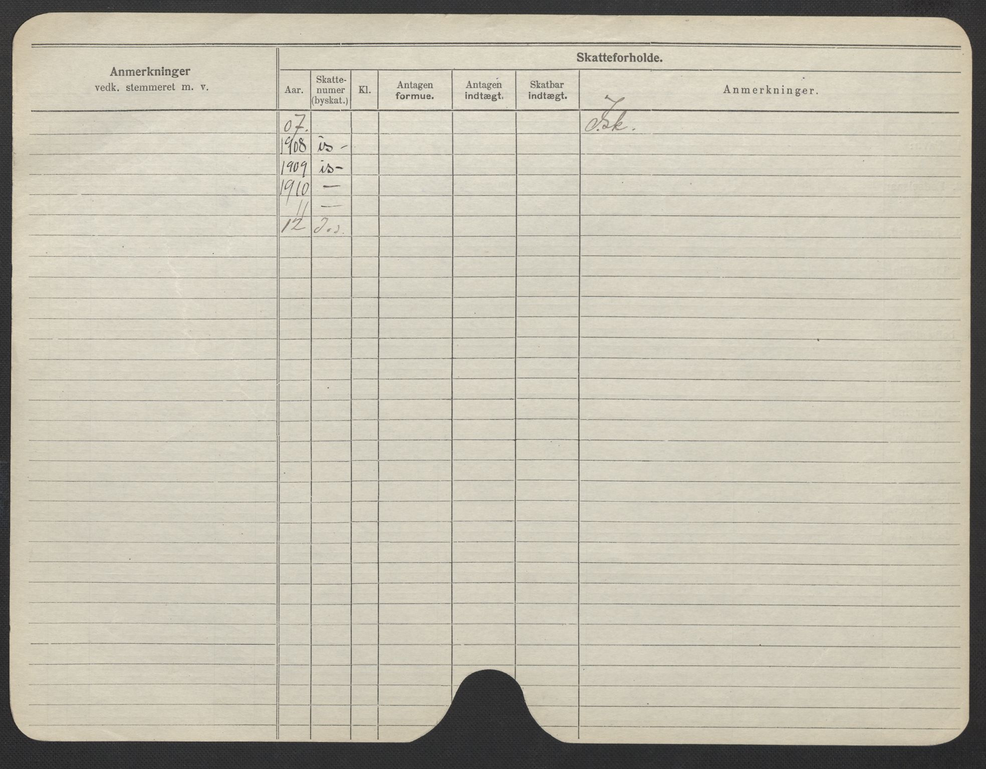 Oslo folkeregister, Registerkort, AV/SAO-A-11715/F/Fa/Fac/L0022: Kvinner, 1906-1914, s. 321b