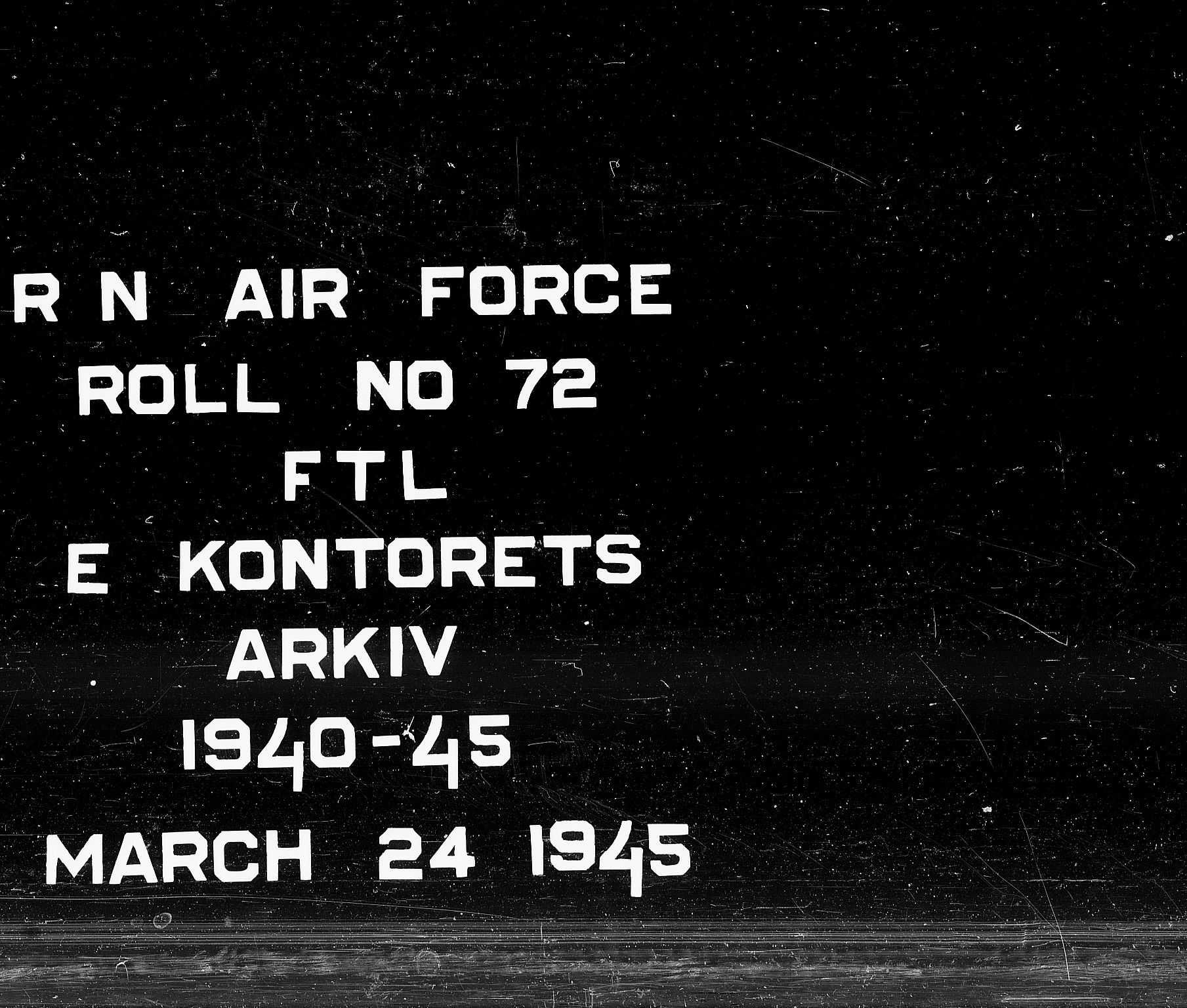 Forsvaret, Flyvåpnenes treningsleir 1940-1945, RA/RAFA-3974/V/L0072: Ekspedisjonskontoret., 1940-1945