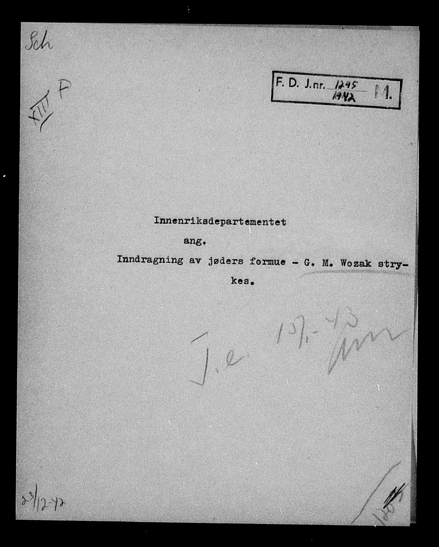 Justisdepartementet, Tilbakeføringskontoret for inndratte formuer, AV/RA-S-1564/H/Hc/Hcc/L0987: --, 1945-1947, s. 284
