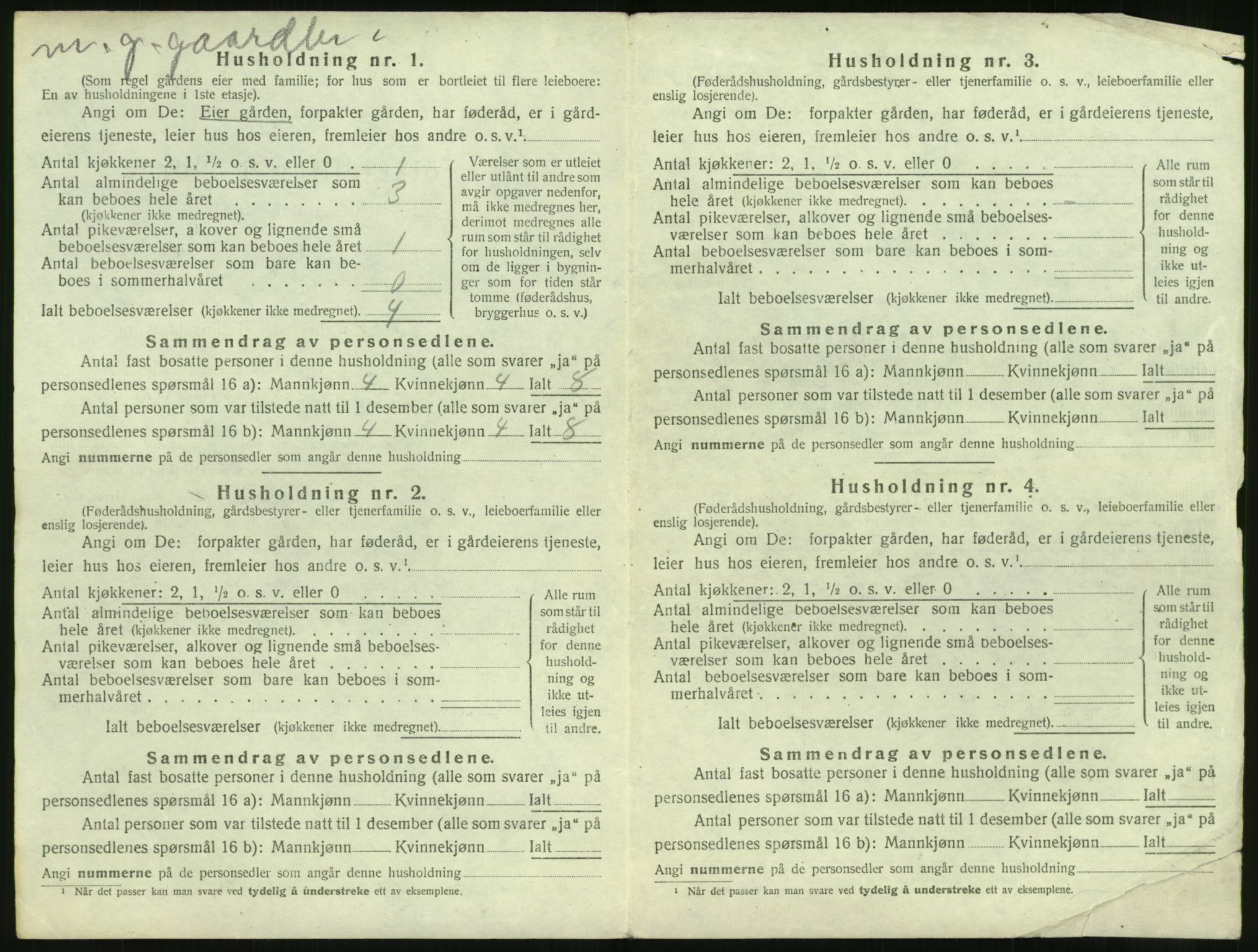 SAT, Folketelling 1920 for 1530 Vatne herred, 1920, s. 575