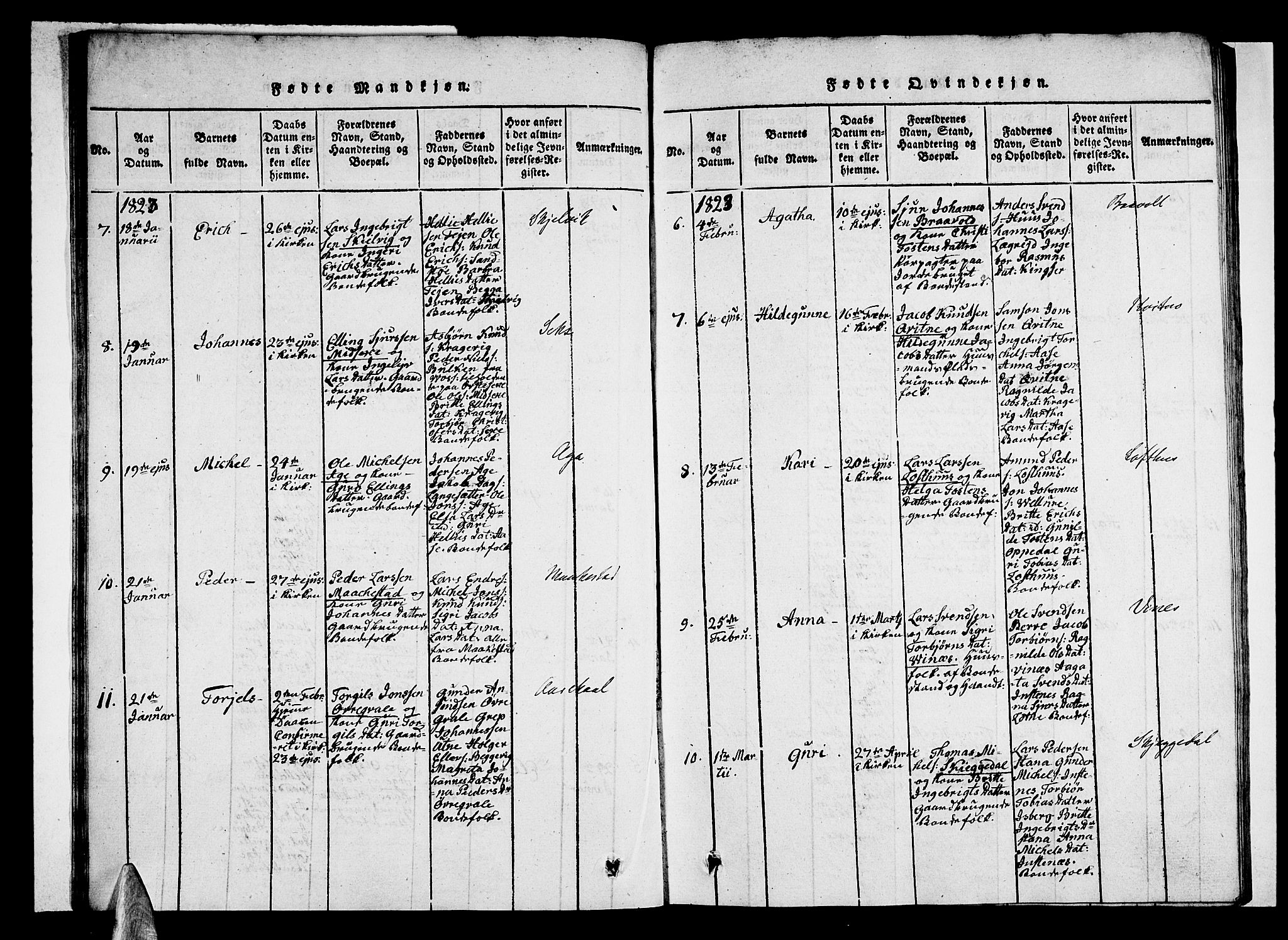 Ullensvang sokneprestembete, SAB/A-78701/H/Haa: Ministerialbok nr. A 9, 1819-1826