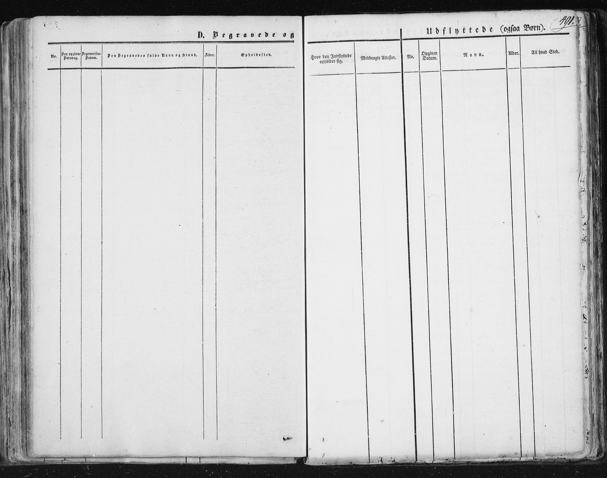 Ministerialprotokoller, klokkerbøker og fødselsregistre - Nordland, SAT/A-1459/813/L0198: Ministerialbok nr. 813A08, 1834-1874, s. 491