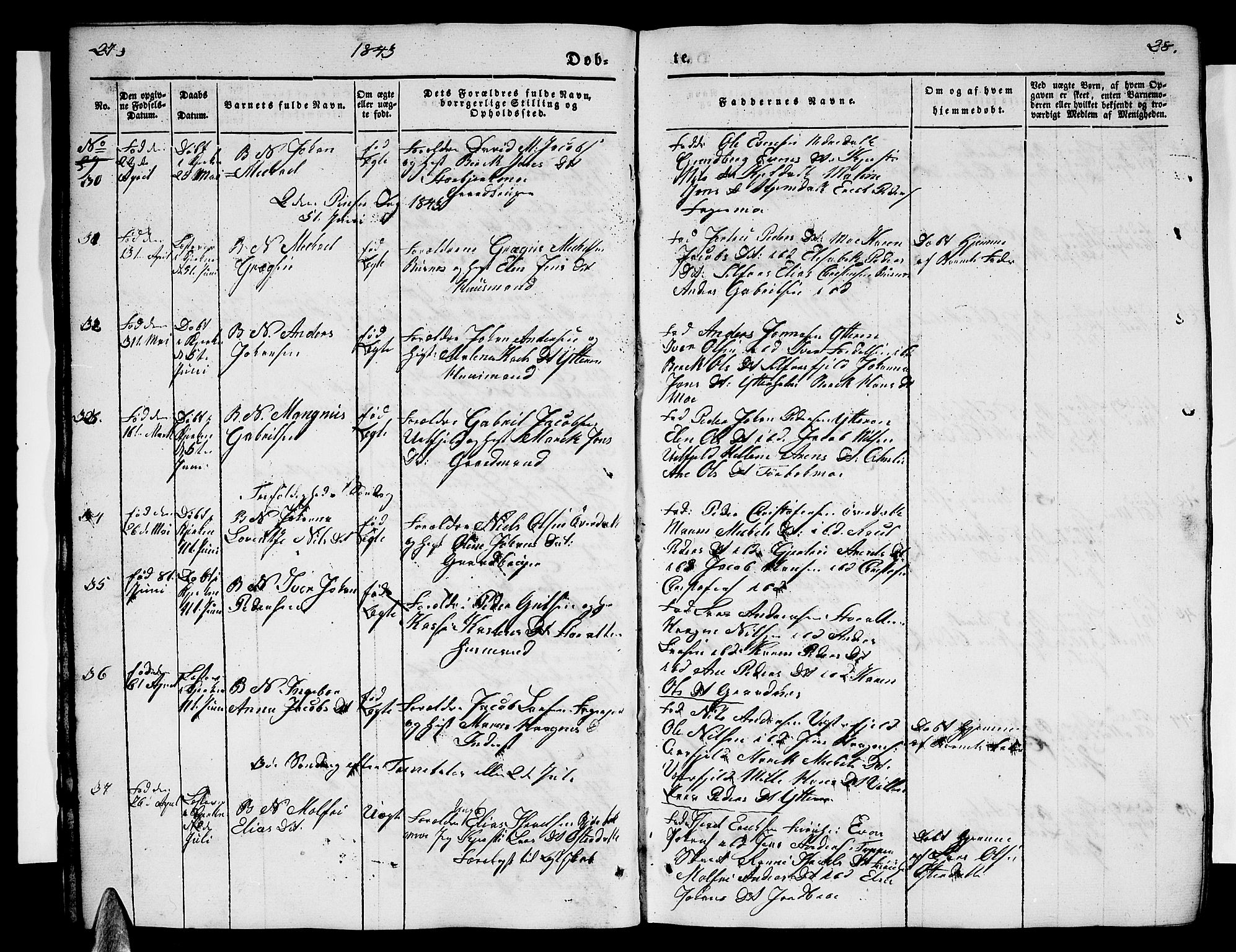 Ministerialprotokoller, klokkerbøker og fødselsregistre - Nordland, AV/SAT-A-1459/827/L0413: Klokkerbok nr. 827C02, 1842-1852, s. 27-28