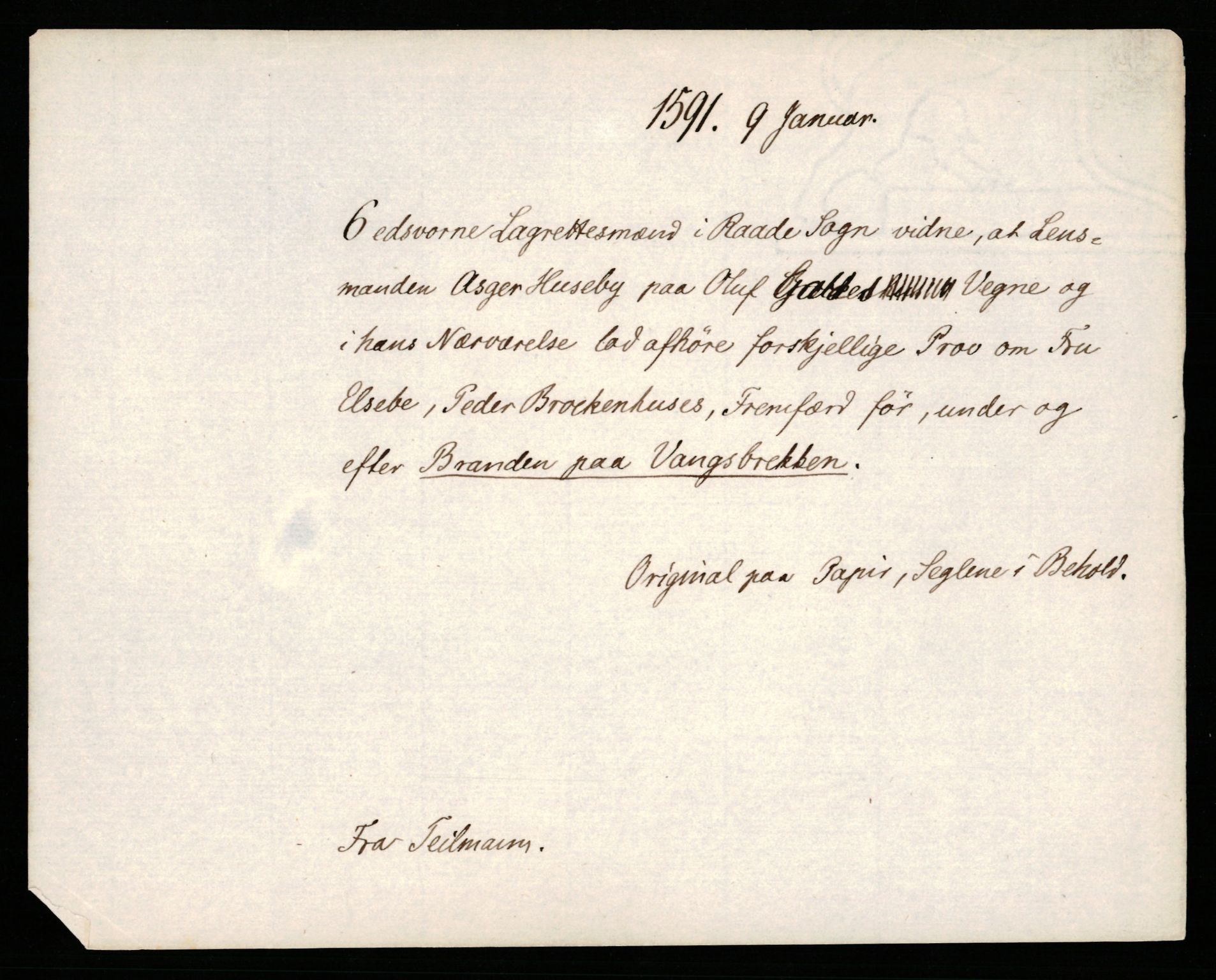 Riksarkivets diplomsamling, AV/RA-EA-5965/F35/F35b/L0003: Riksarkivets diplomer, seddelregister, 1583-1592, s. 517