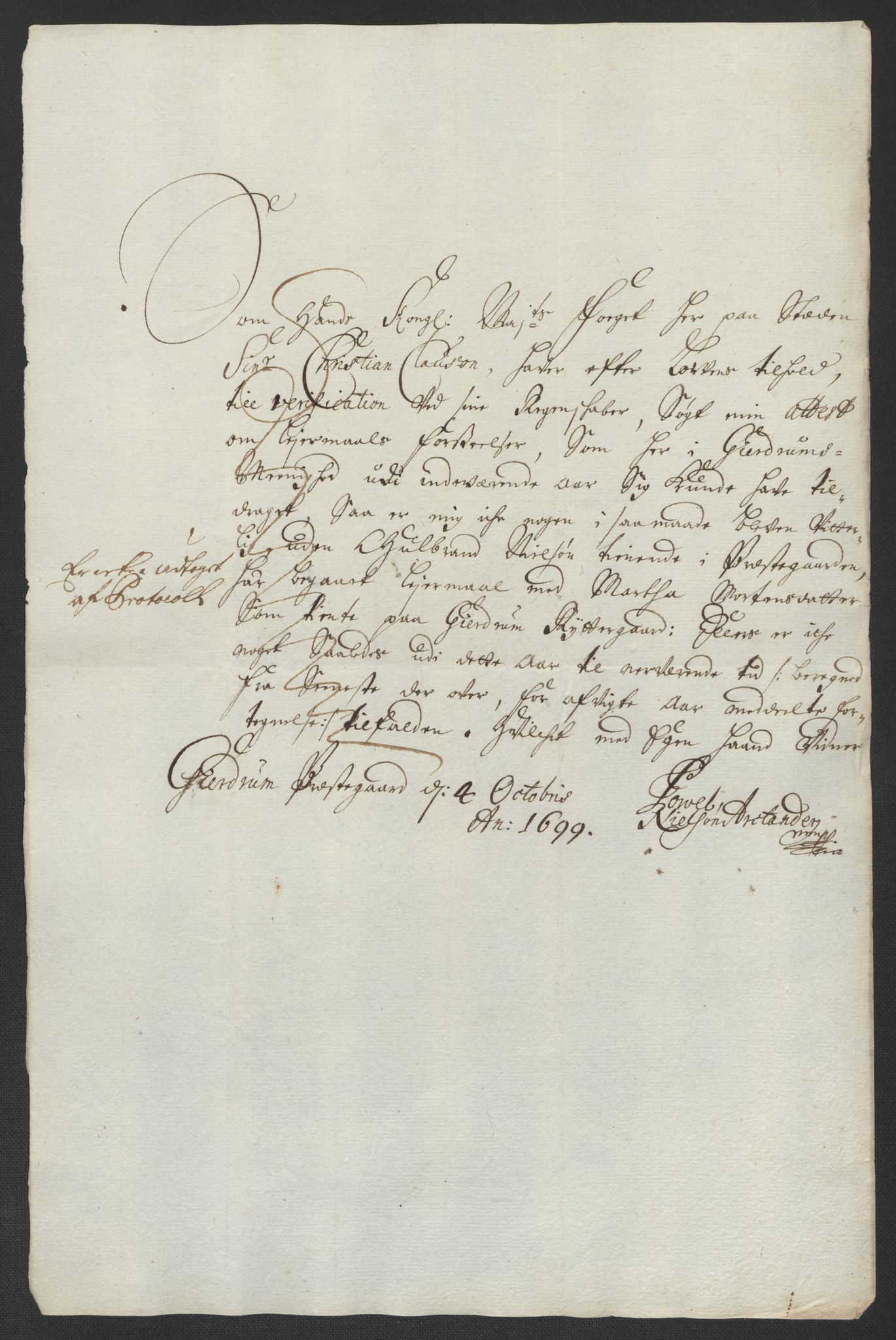 Rentekammeret inntil 1814, Reviderte regnskaper, Fogderegnskap, RA/EA-4092/R12/L0711: Fogderegnskap Øvre Romerike, 1699, s. 68