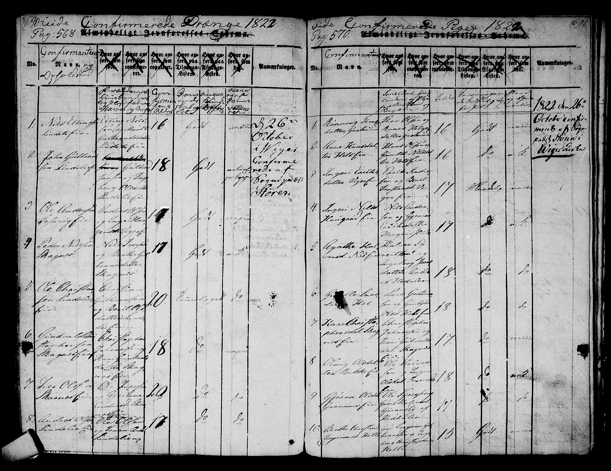 Norderhov kirkebøker, AV/SAKO-A-237/F/Fa/L0008: Ministerialbok nr. 8, 1814-1833, s. 690-691