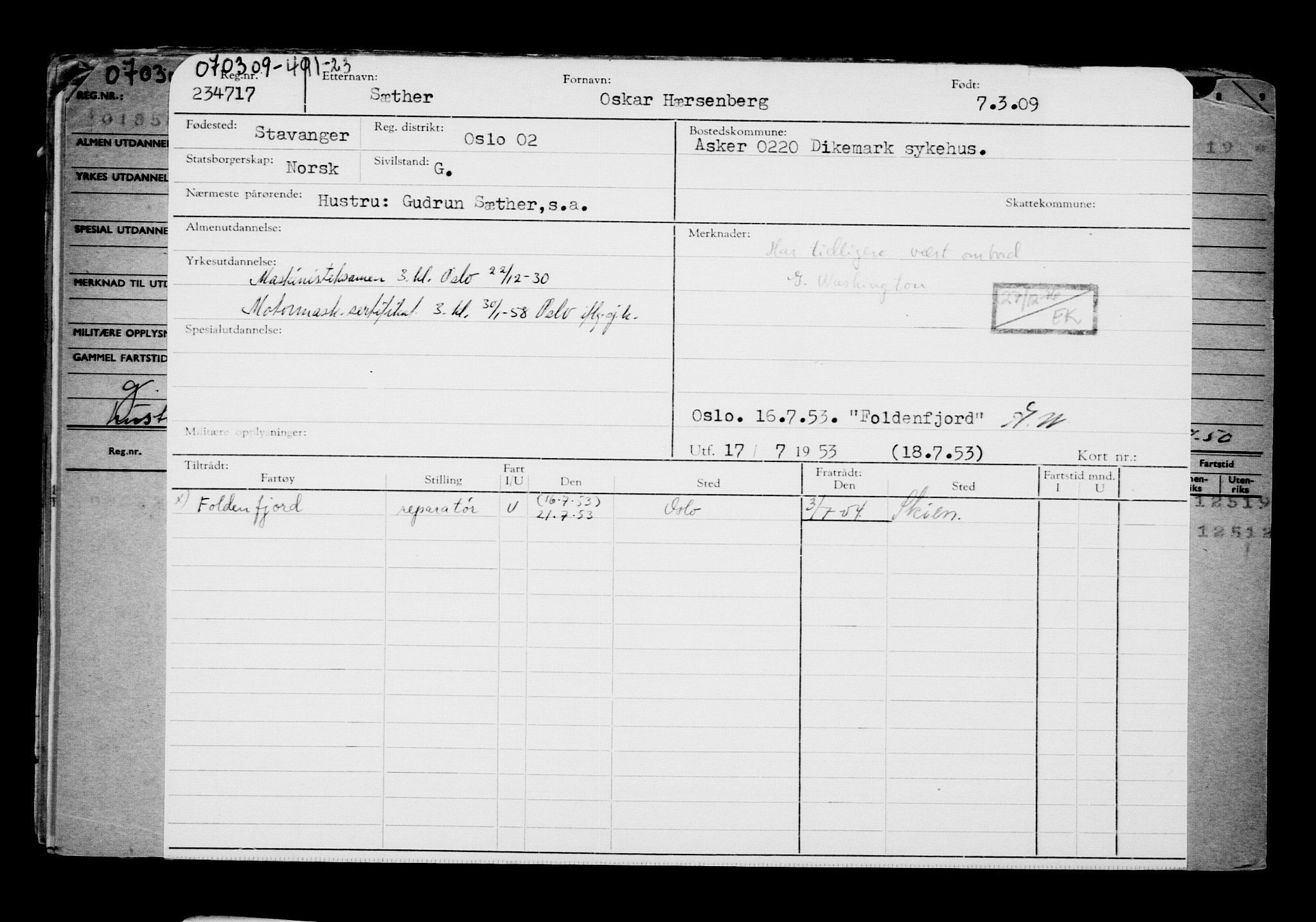 Direktoratet for sjømenn, AV/RA-S-3545/G/Gb/L0082: Hovedkort, 1909, s. 132