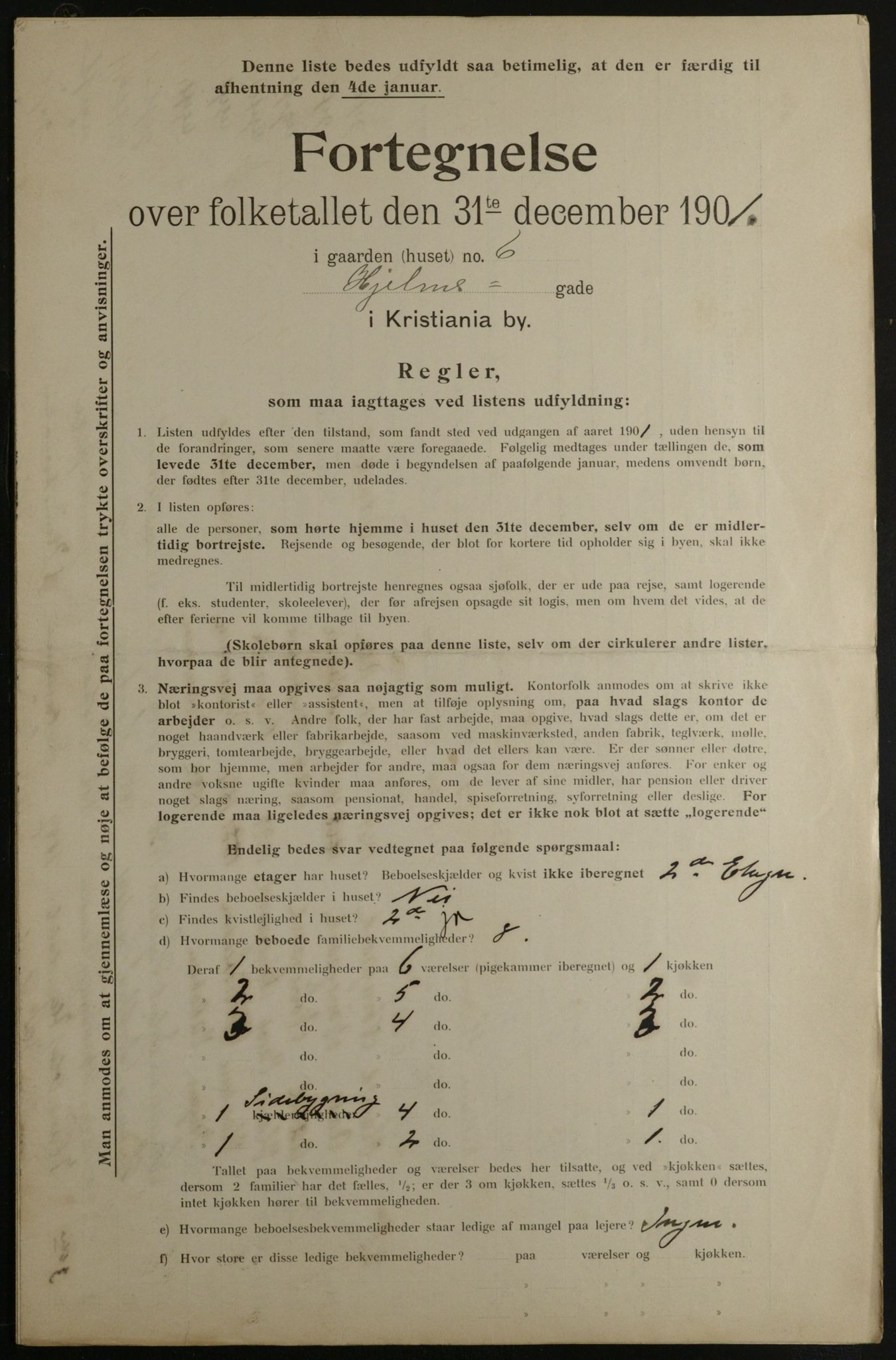 OBA, Kommunal folketelling 31.12.1901 for Kristiania kjøpstad, 1901, s. 6344