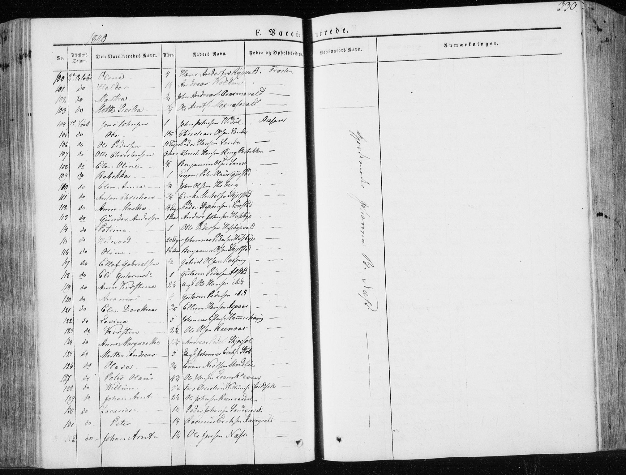 Ministerialprotokoller, klokkerbøker og fødselsregistre - Nord-Trøndelag, AV/SAT-A-1458/713/L0115: Ministerialbok nr. 713A06, 1838-1851, s. 330