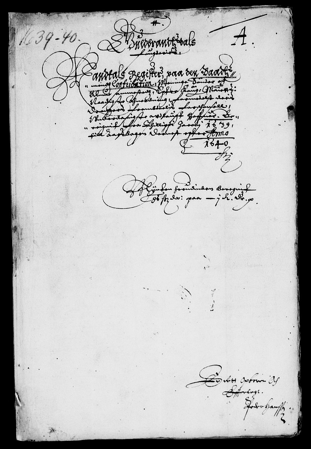 Rentekammeret inntil 1814, Reviderte regnskaper, Lensregnskaper, RA/EA-5023/R/Rb/Rba/L0149: Akershus len, 1639-1640