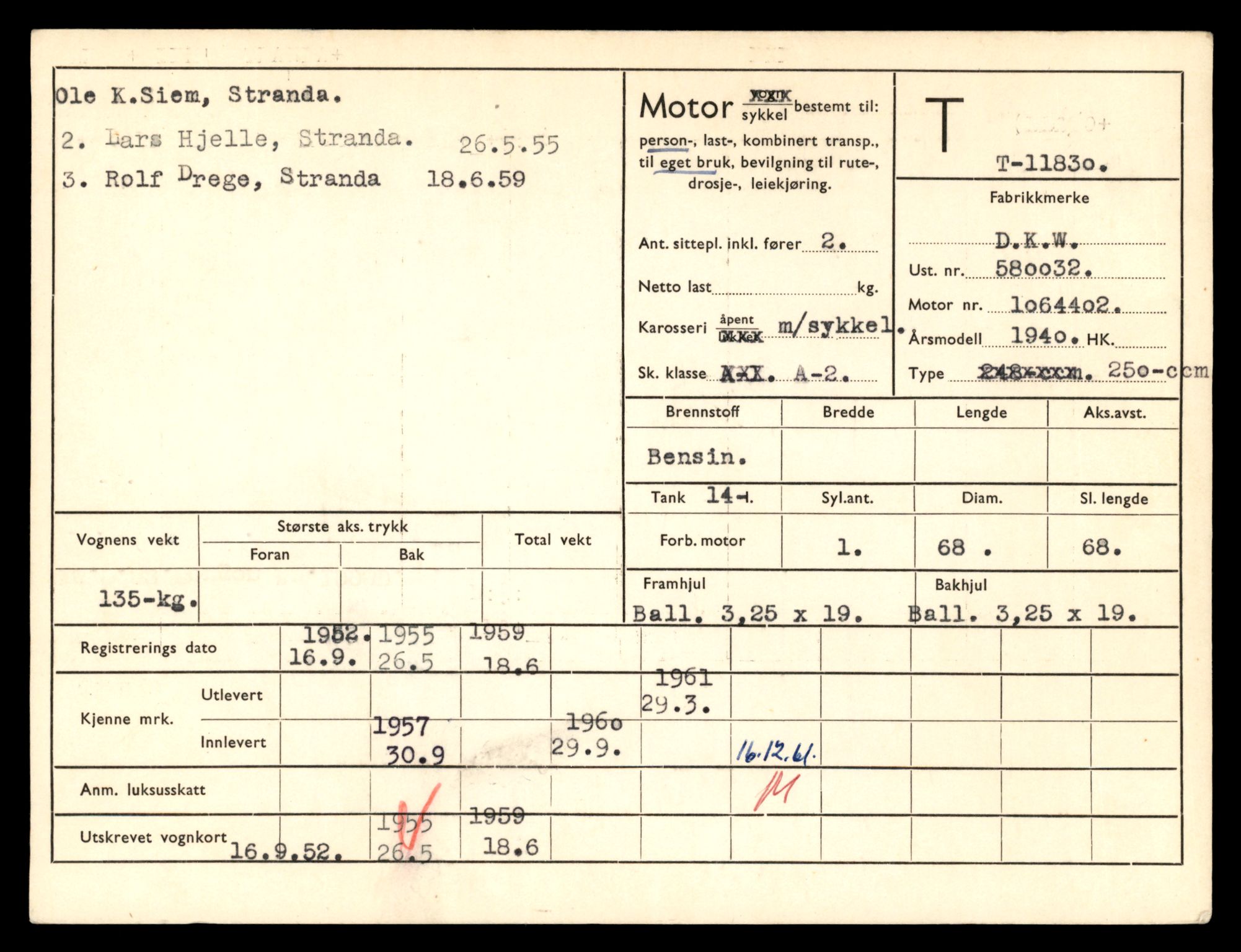 Møre og Romsdal vegkontor - Ålesund trafikkstasjon, AV/SAT-A-4099/F/Fe/L0031: Registreringskort for kjøretøy T 11800 - T 11996, 1927-1998, s. 613
