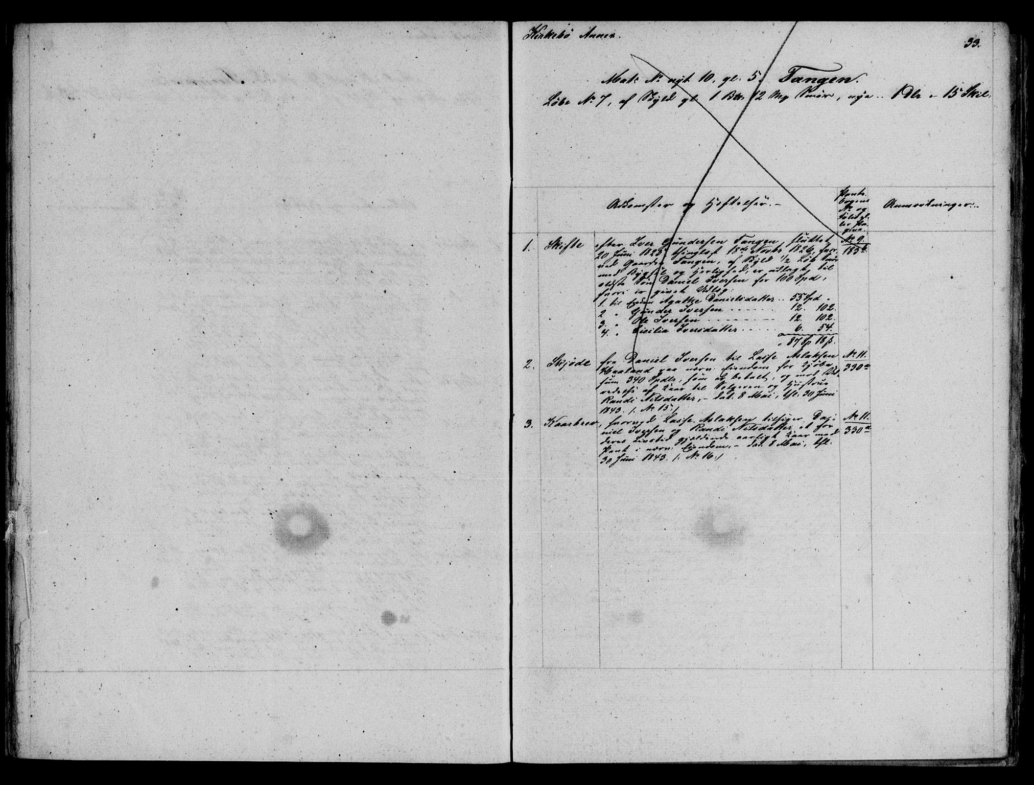 Ytre Sogn tingrett, AV/SAB-A-2601/1/G/Gaa/L0025: Panteregister nr. II.A.a.25, 1800-1870, s. 32-33