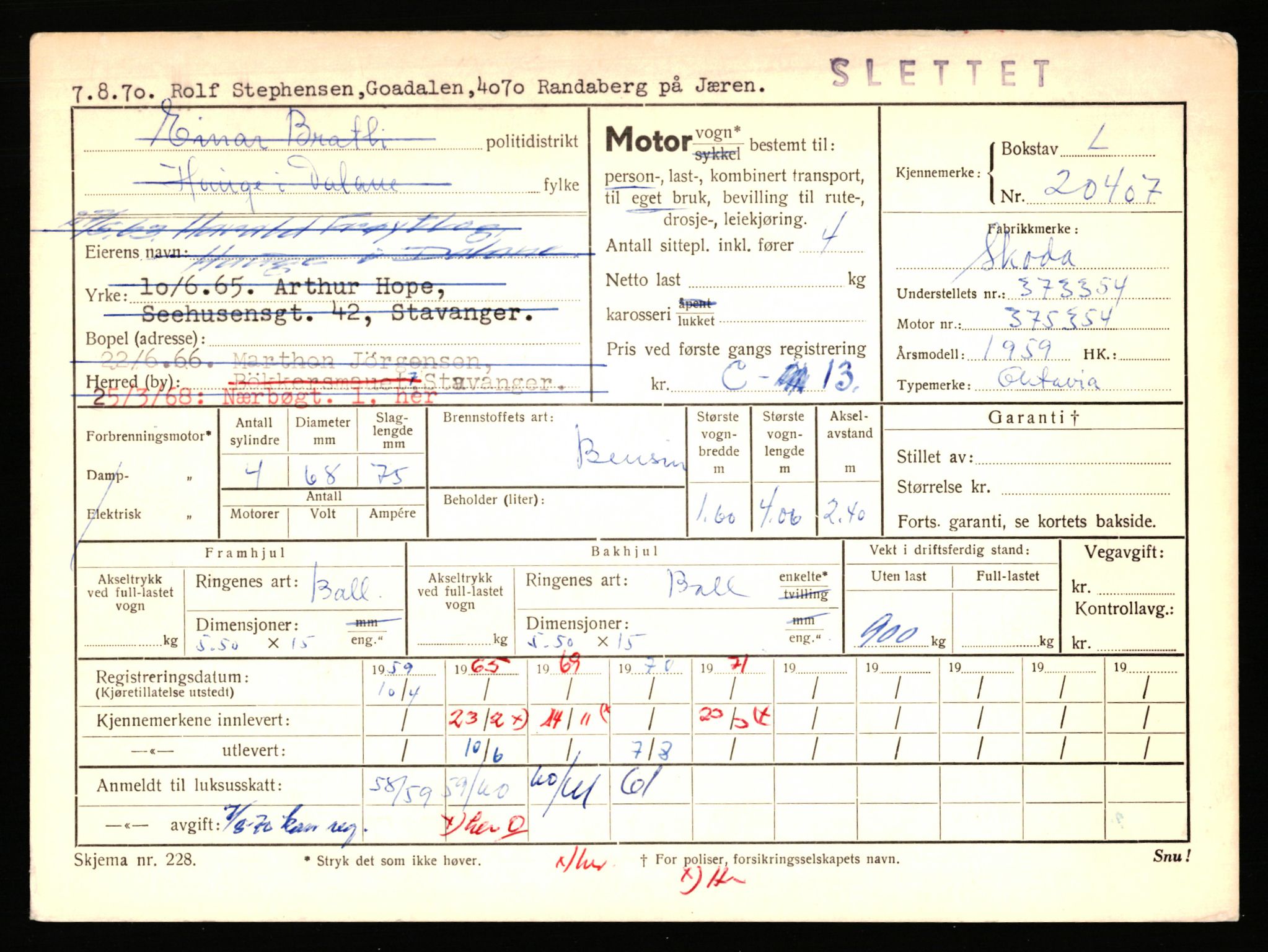 Stavanger trafikkstasjon, AV/SAST-A-101942/0/F/L0036: L-20000 - L-20499, 1930-1971, s. 1597