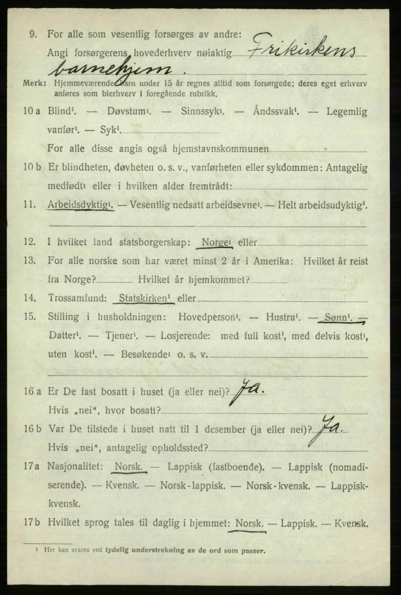 SATØ, Folketelling 1920 for 2013 Talvik herred, 1920, s. 5347