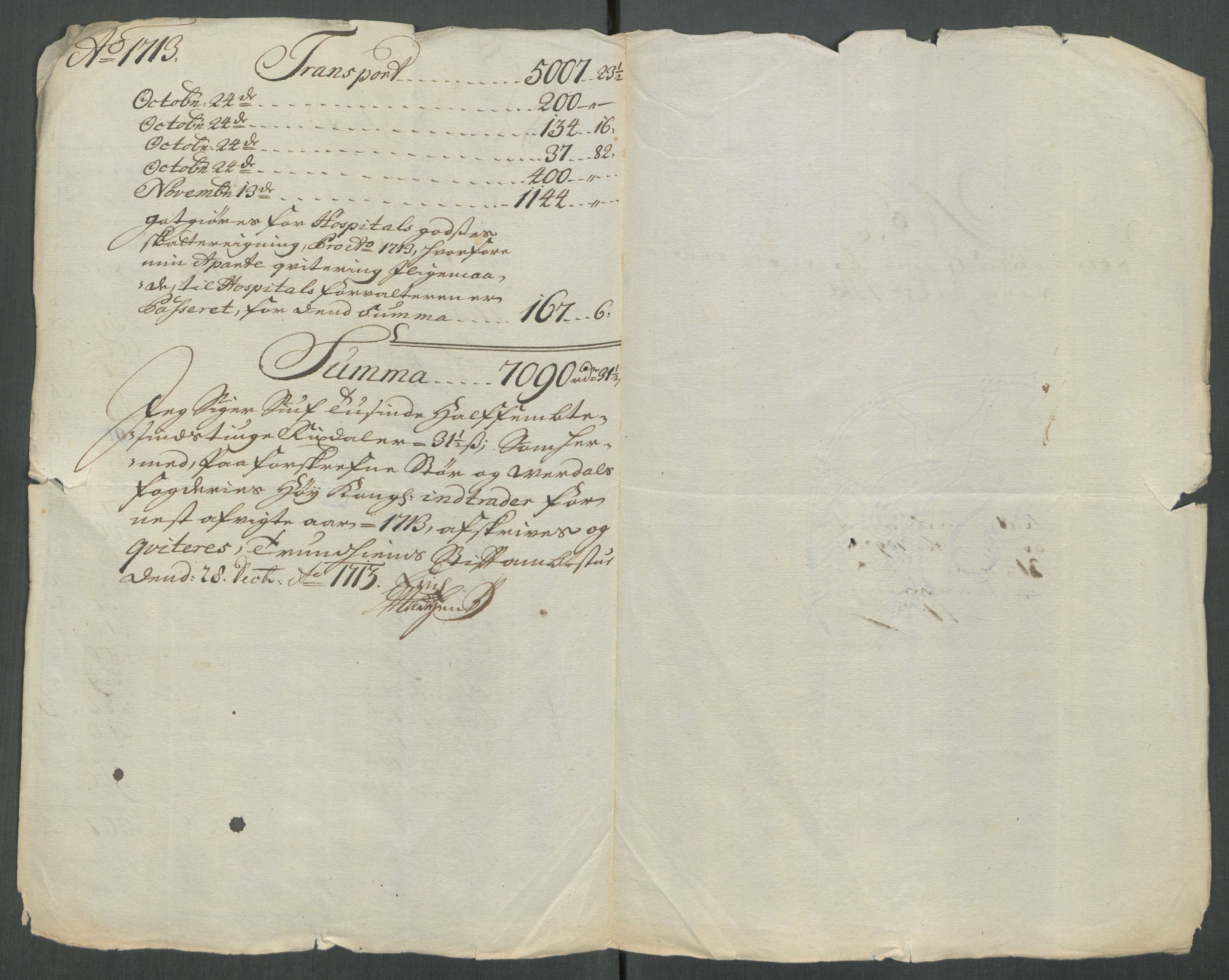 Rentekammeret inntil 1814, Reviderte regnskaper, Fogderegnskap, RA/EA-4092/R62/L4203: Fogderegnskap Stjørdal og Verdal, 1713, s. 313