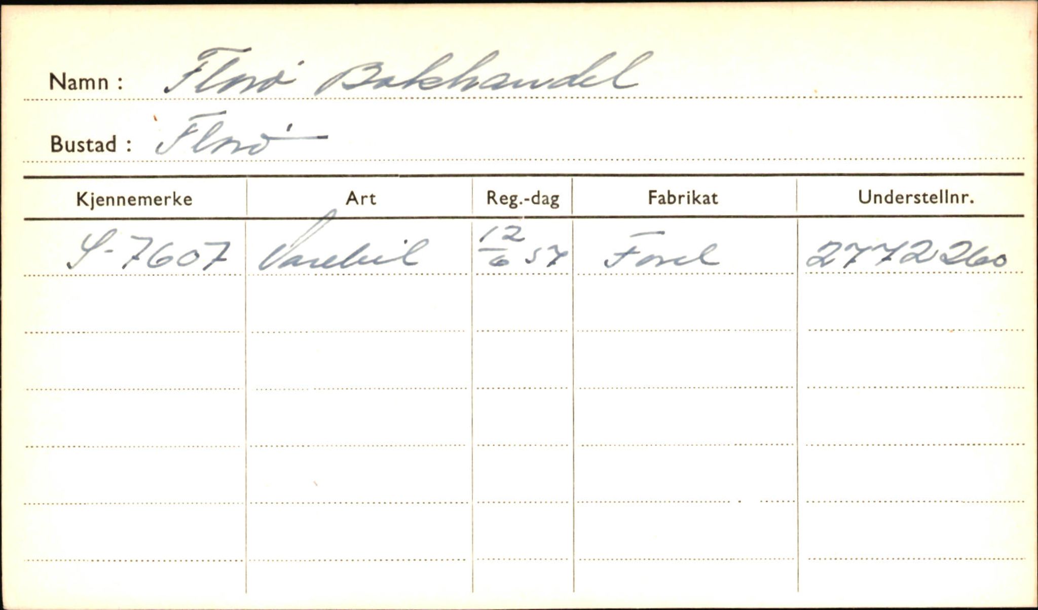 Statens vegvesen, Sogn og Fjordane vegkontor, AV/SAB-A-5301/4/F/L0001D: Eigarregister Fjordane til 1.6.1961, 1930-1961, s. 29