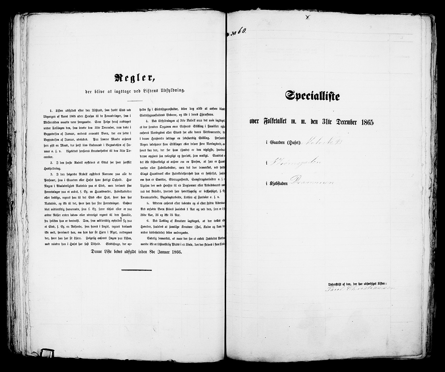 RA, Folketelling 1865 for 0602aB Bragernes prestegjeld i Drammen kjøpstad, 1865, s. 139