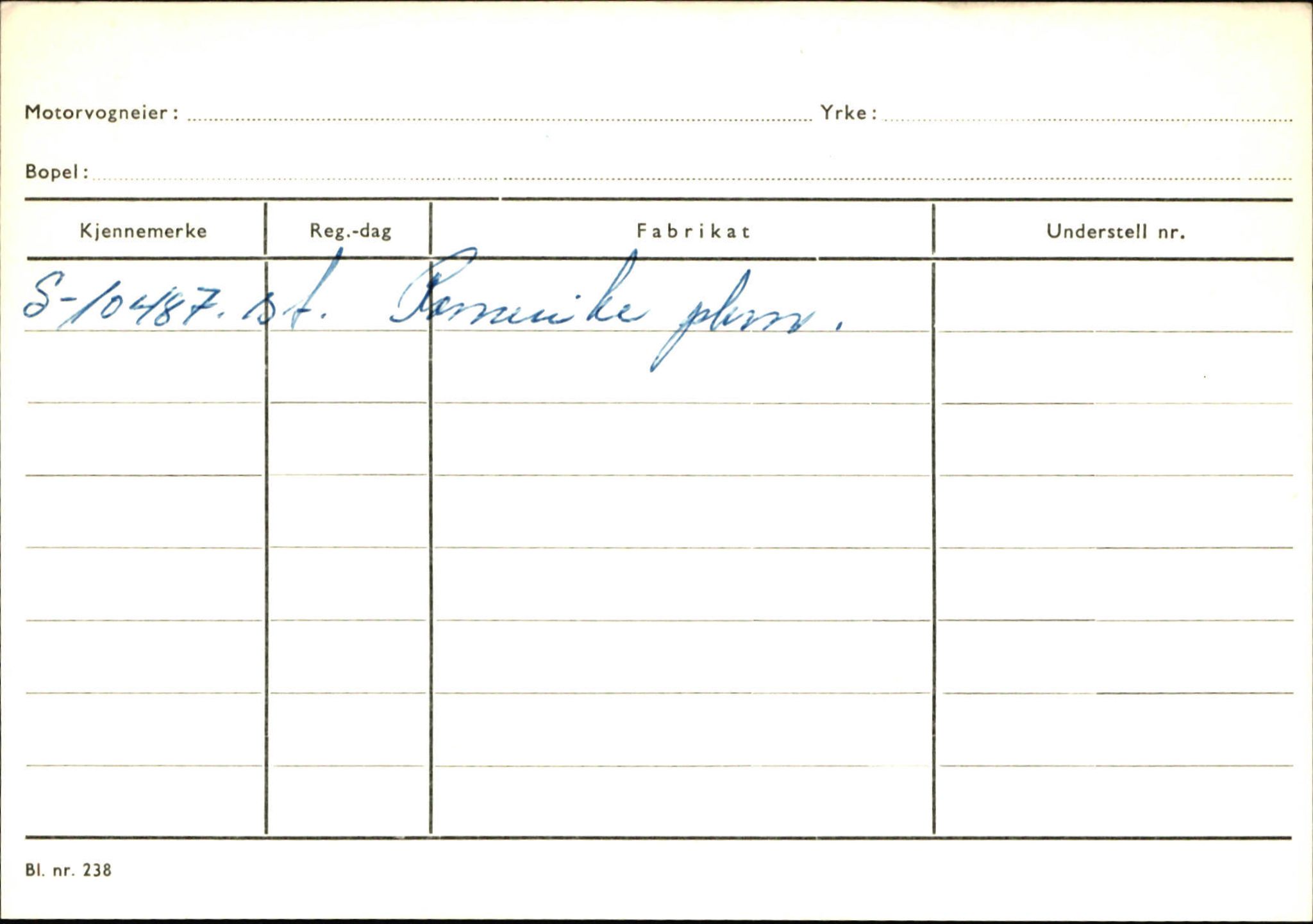 Statens vegvesen, Sogn og Fjordane vegkontor, AV/SAB-A-5301/4/F/L0131: Eigarregister Høyanger P-Å. Stryn S-Å, 1945-1975, s. 1005