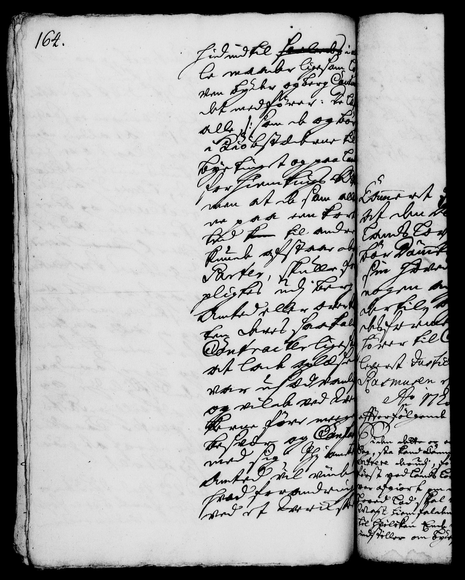 Rentekammeret, Kammerkanselliet, AV/RA-EA-3111/G/Gh/Gha/L0007: Norsk ekstraktmemorialprotokoll (merket RK 53.52), 1724-1725, s. 164