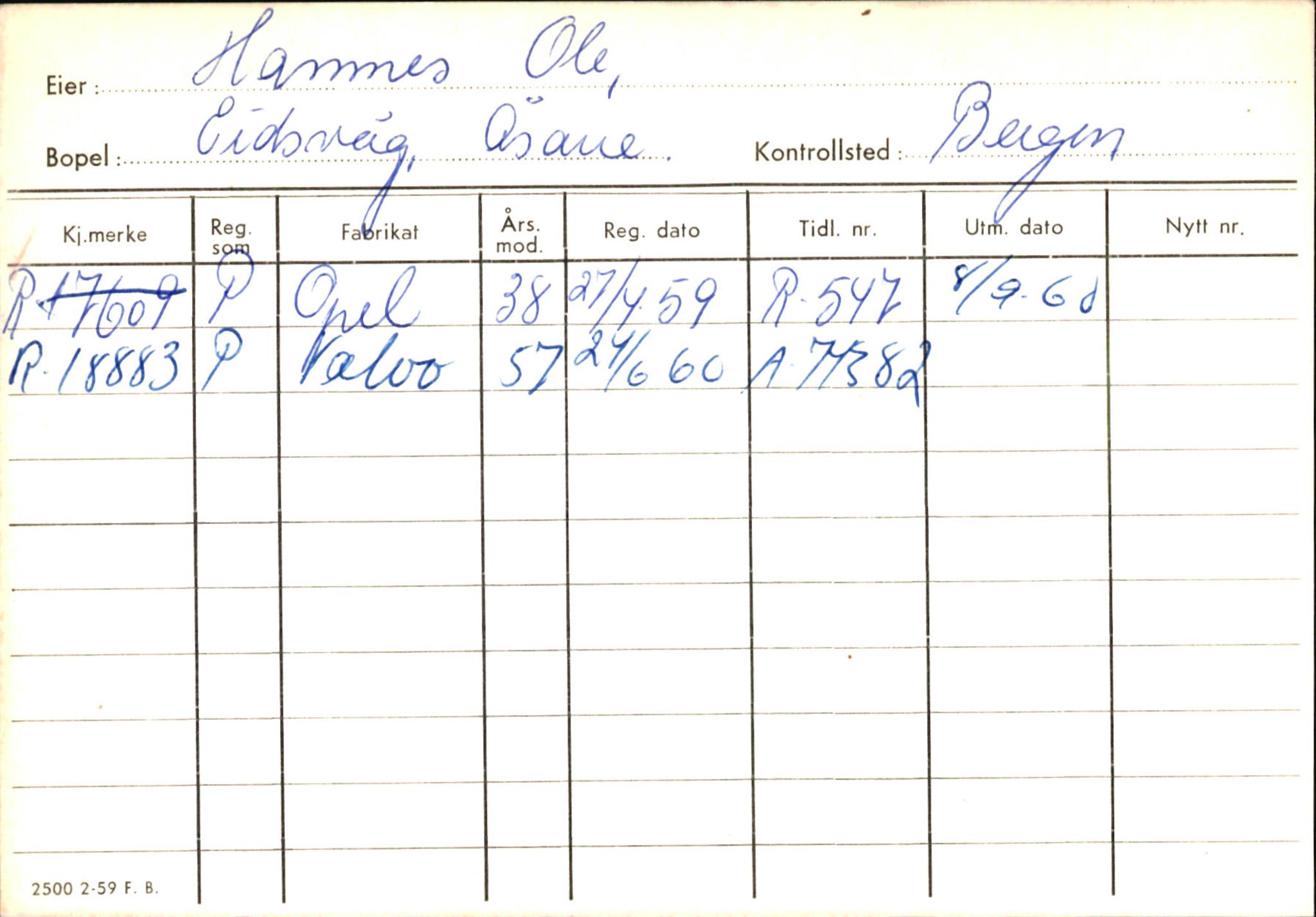 Statens vegvesen, Hordaland vegkontor, AV/SAB-A-5201/2/Ha/L0018: R-eierkort H, 1920-1971, s. 576