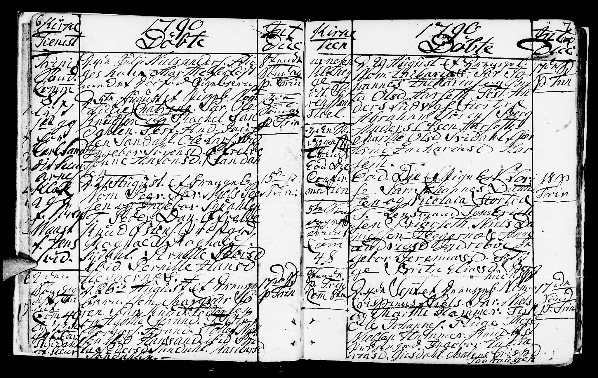 Jølster sokneprestembete, SAB/A-80701/H/Haa/Haaa/L0005: Ministerialbok nr. A 5, 1790-1821, s. 6-7