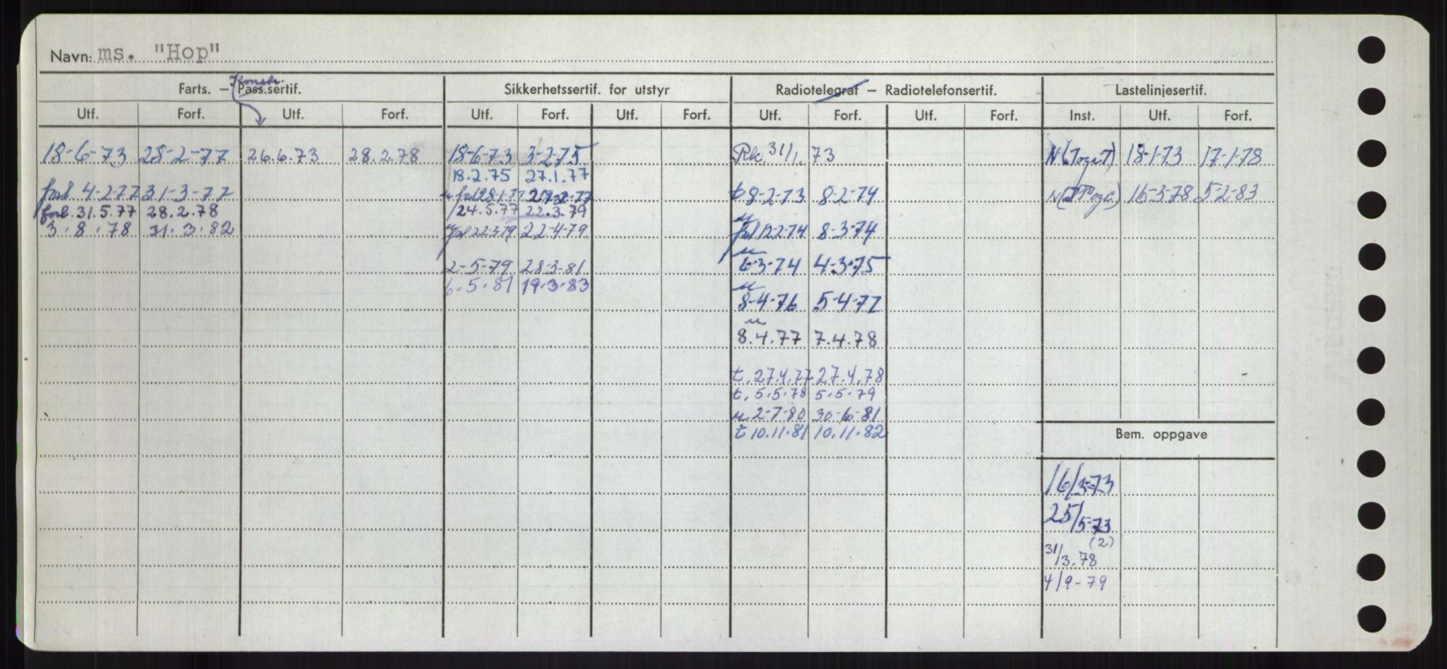 Sjøfartsdirektoratet med forløpere, Skipsmålingen, RA/S-1627/H/Hd/L0017: Fartøy, Holi-Hå, s. 48