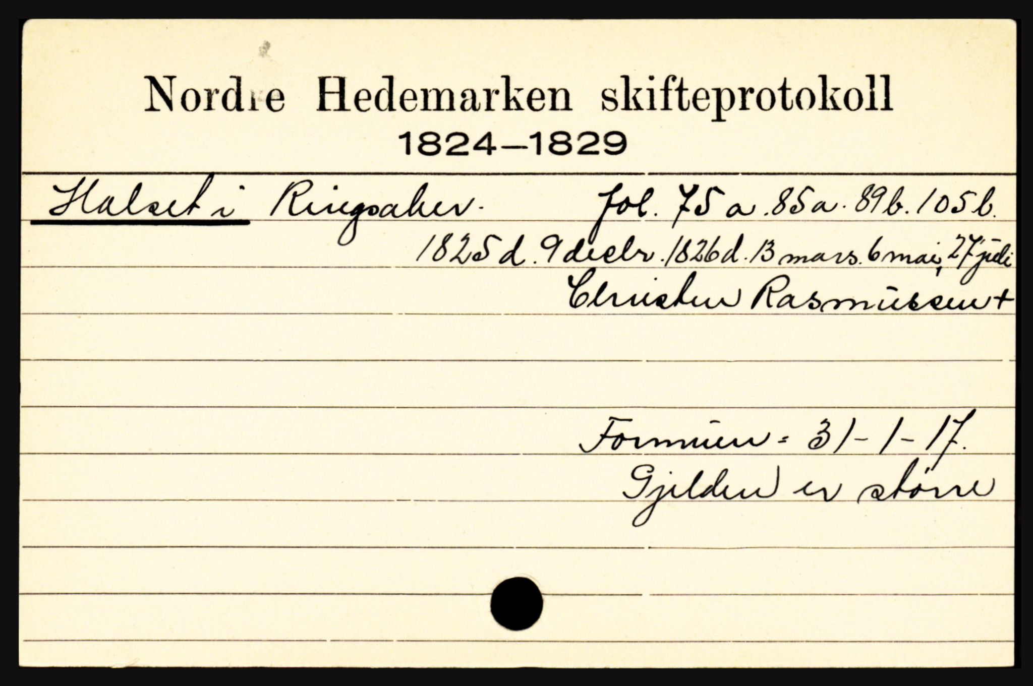 Nord-Hedmark sorenskriveri, SAH/TING-012/J, 1776-1854, s. 2297
